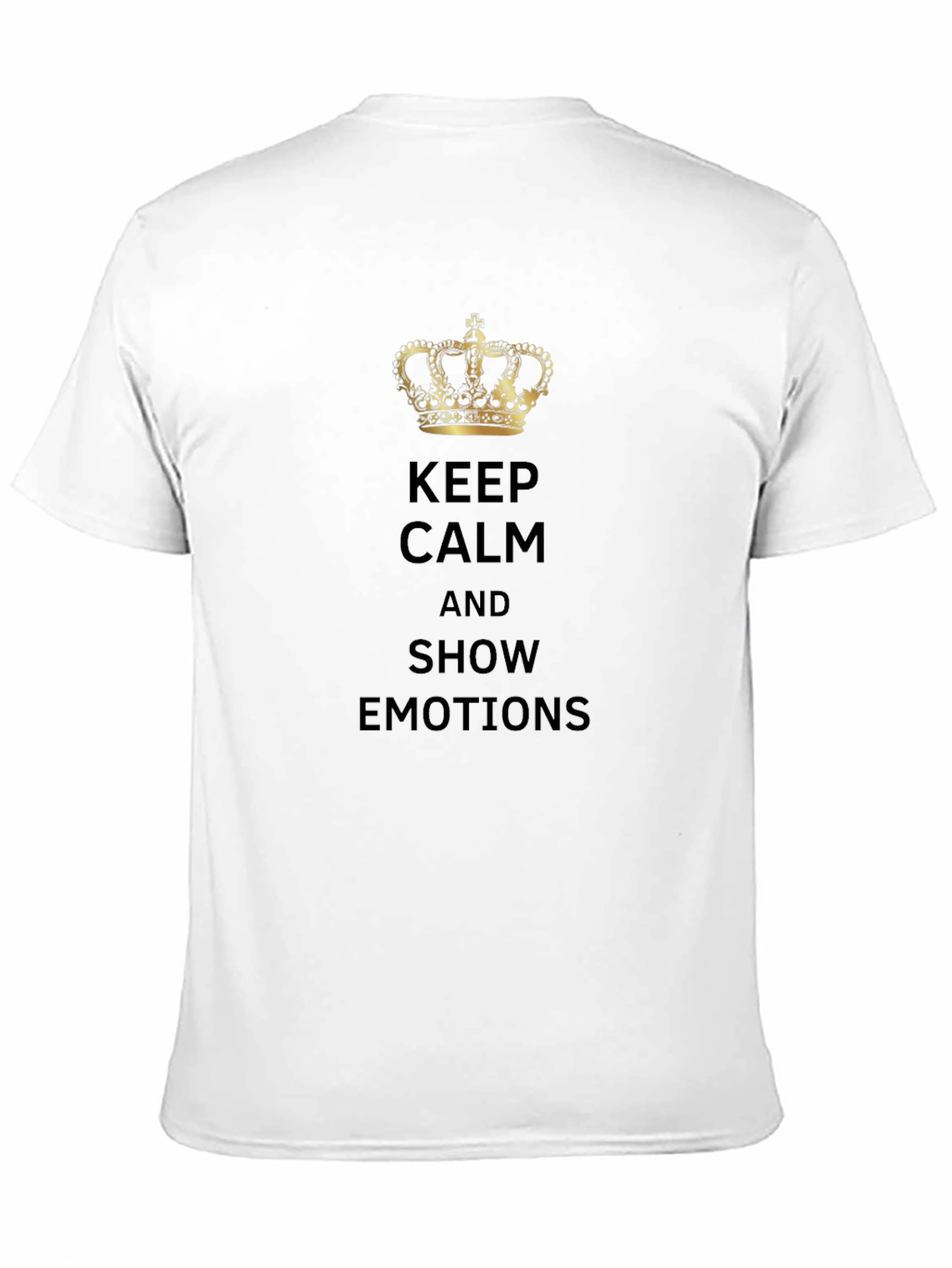 Keep Calm & Show Emotions Black T-Shirt