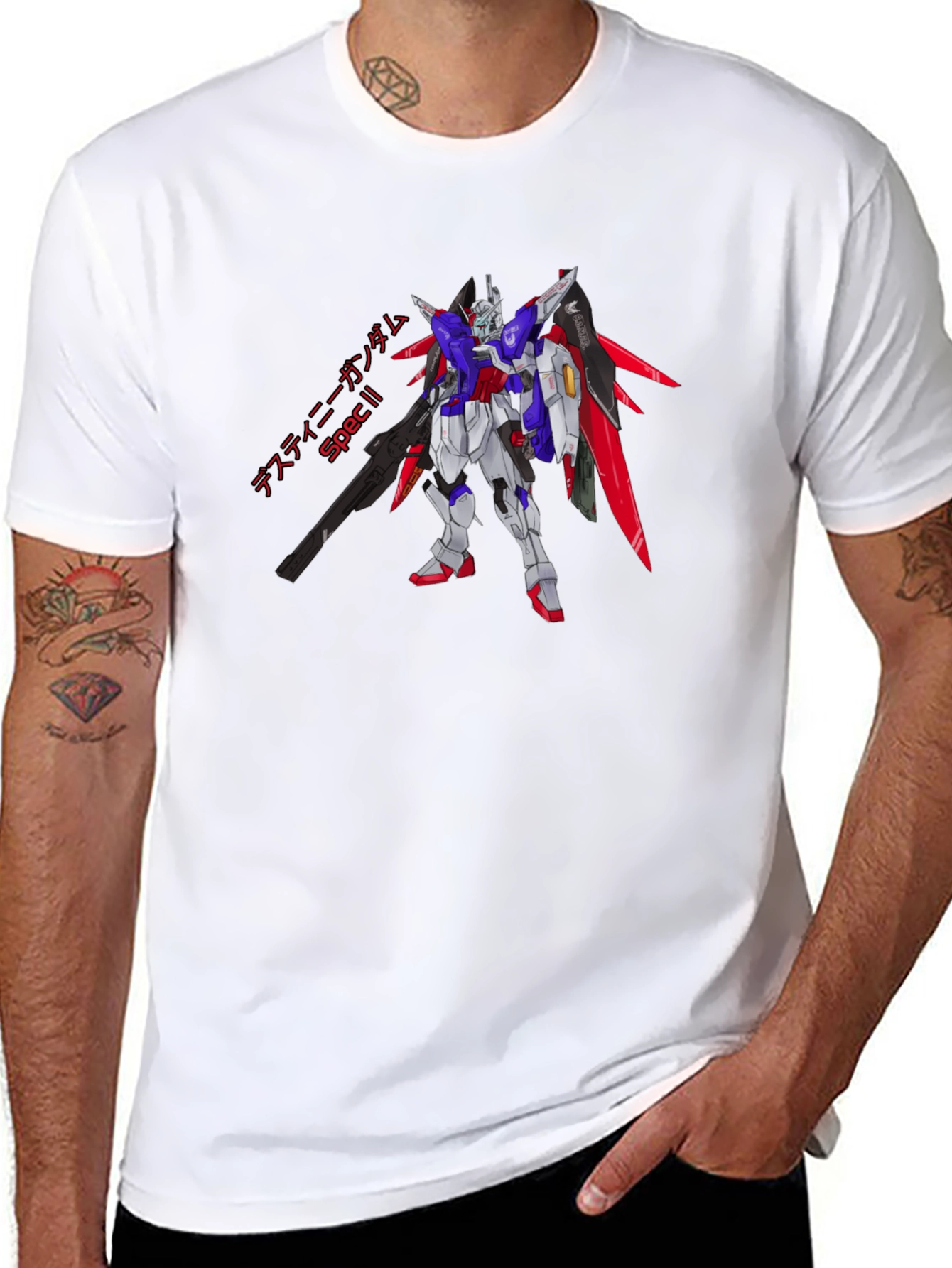 Destiny Gundam Spec II Black T-Shirt