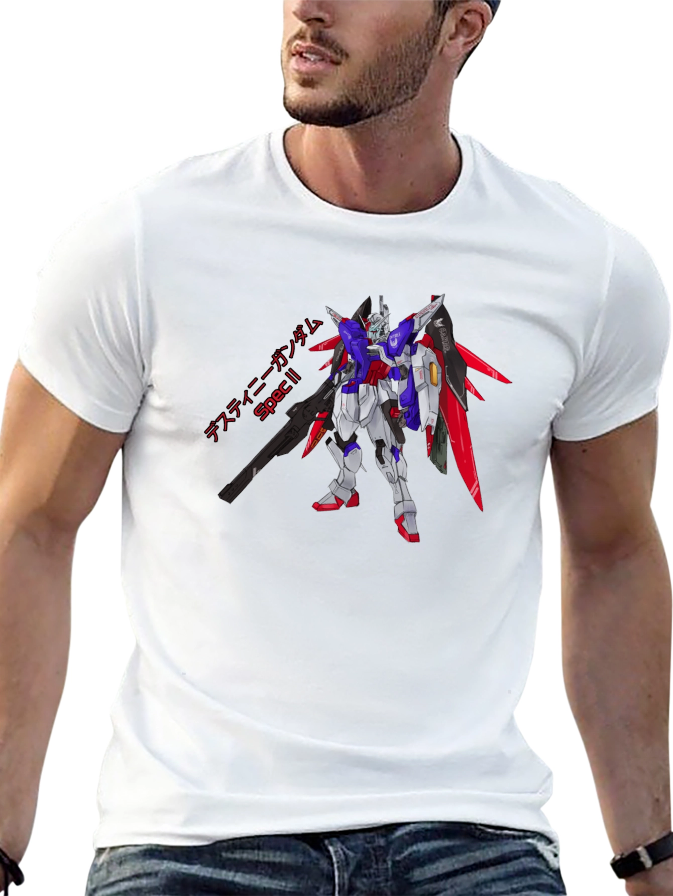Destiny Gundam Spec II Black T-Shirt