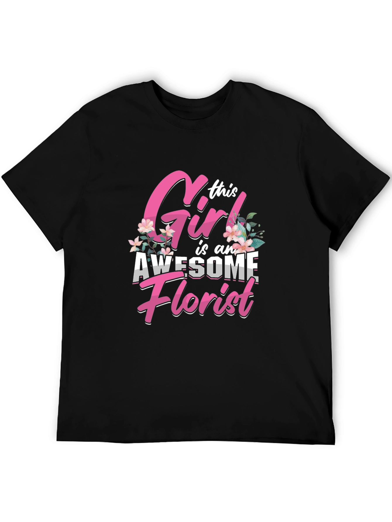 Awesome Florist Girl T-Shirt