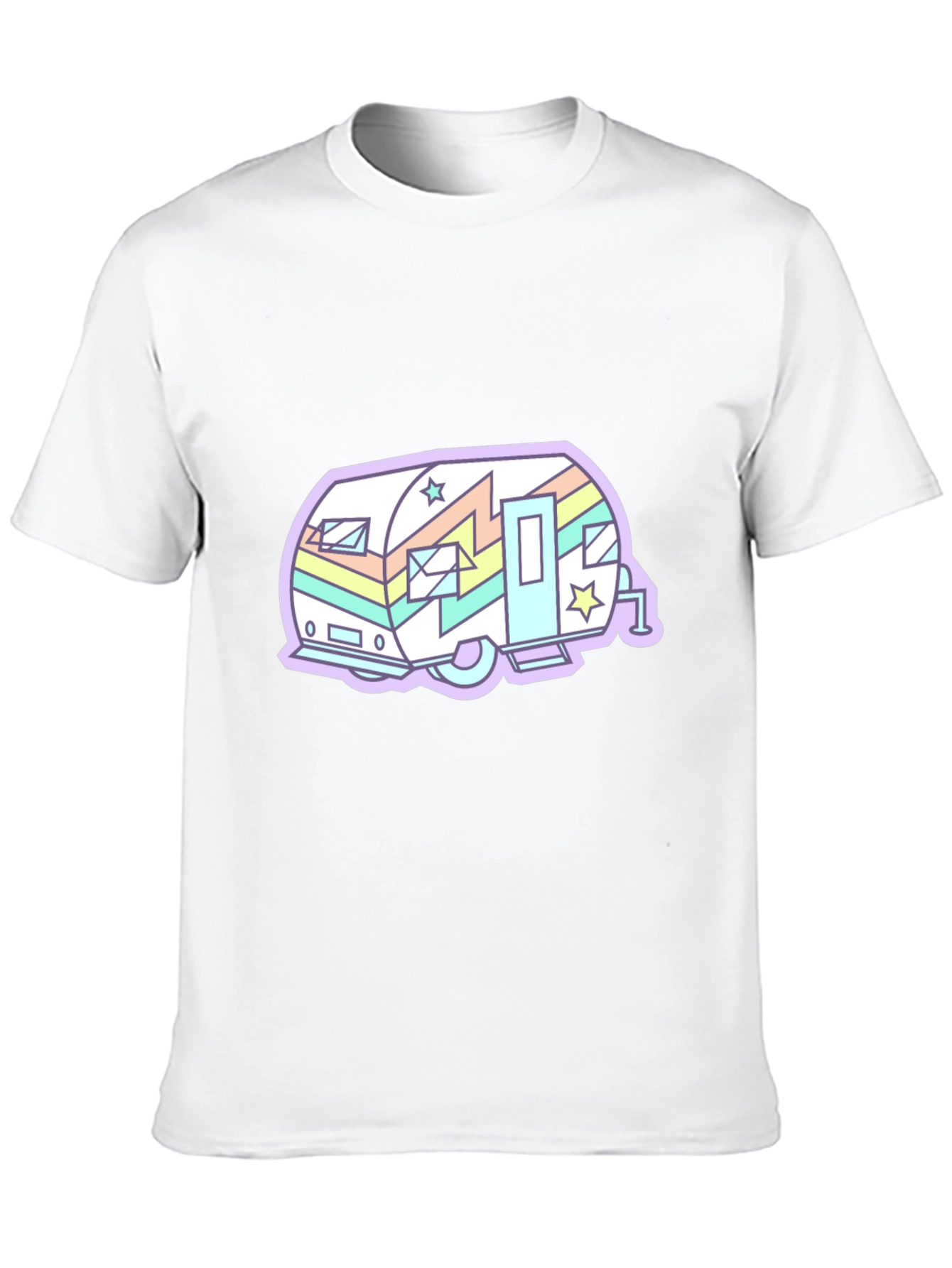 Retro Camper Graphic T-Shirt - Cool Black Tee