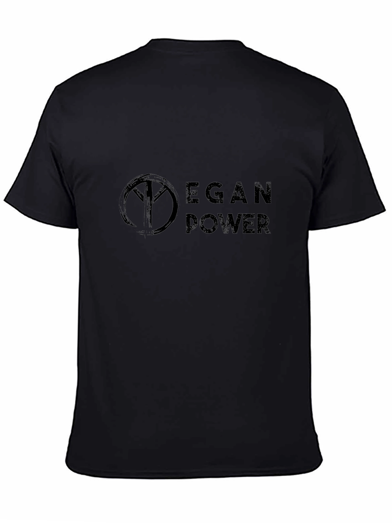 Vegan Power Black T-Shirt - Stylish & Comfortable