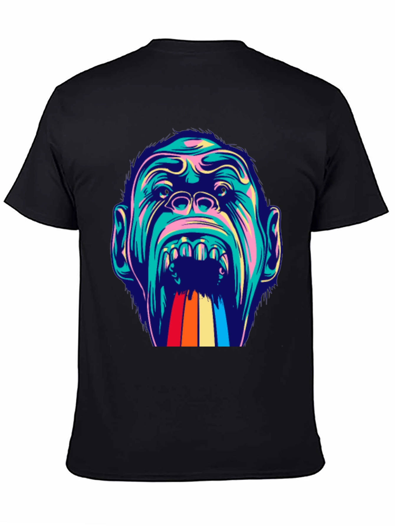 Psychedelic Gorilla Graphic T-Shirt