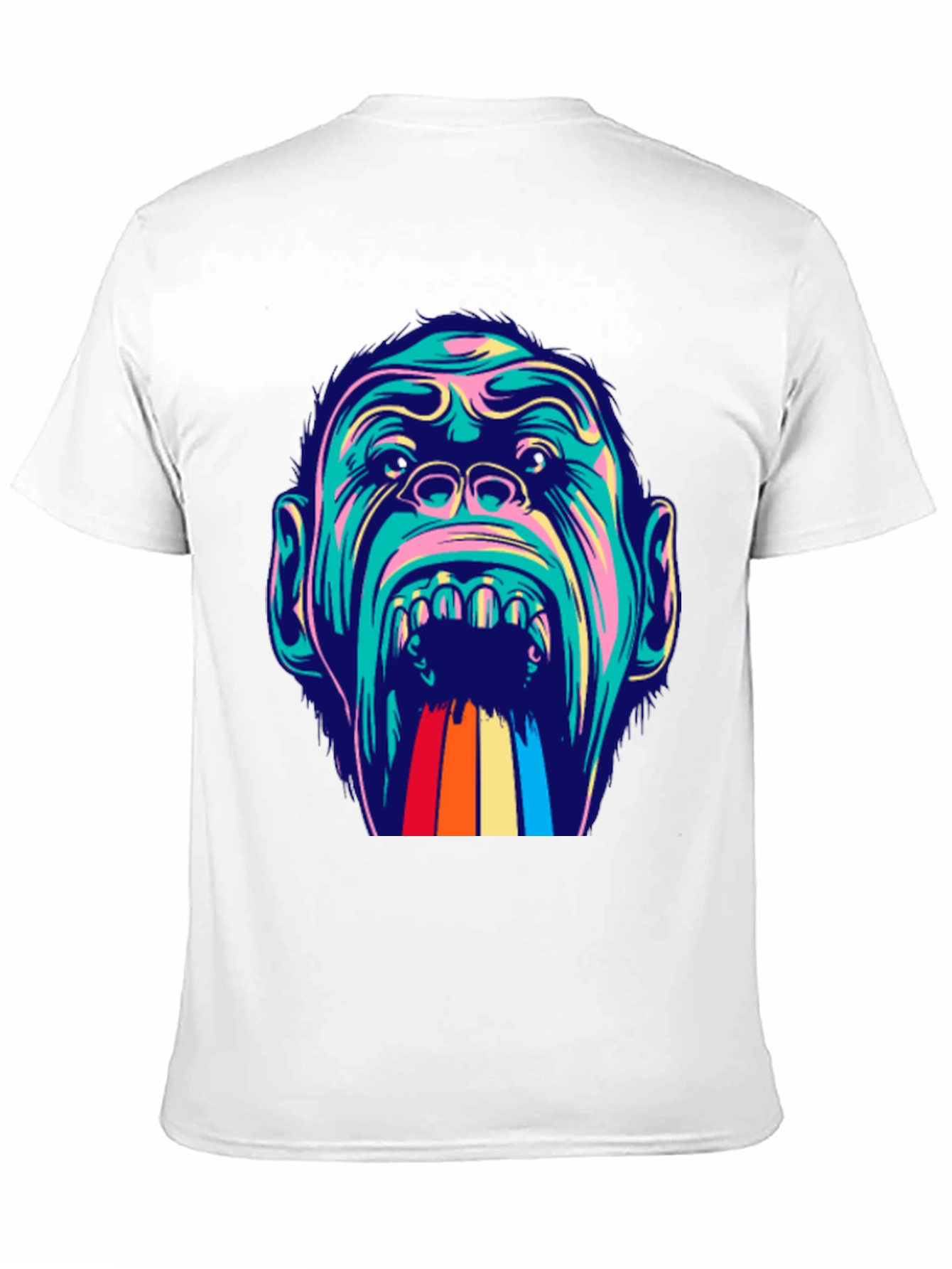 Psychedelic Gorilla Graphic T-Shirt