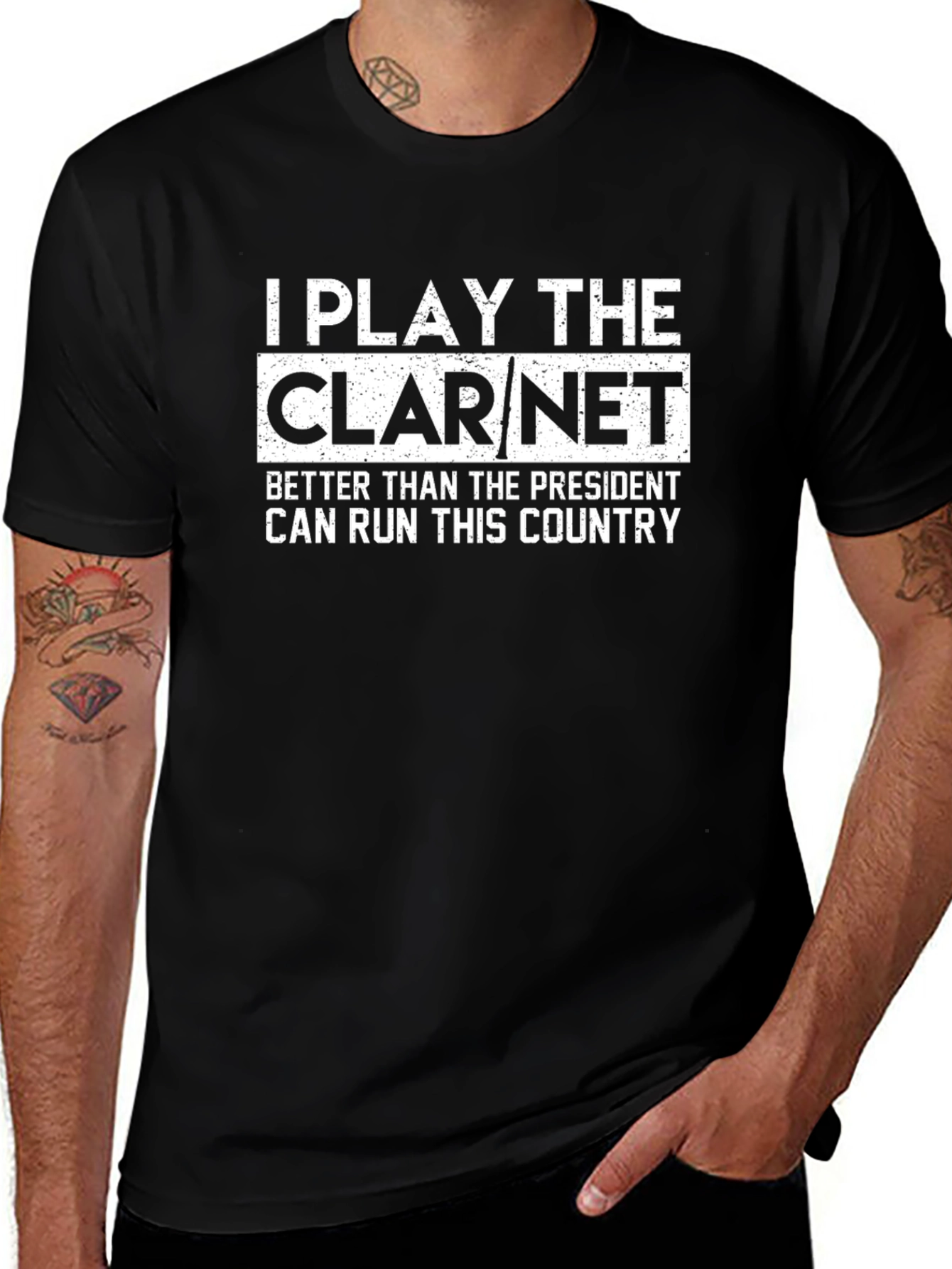 Clarinet Player Tee - I Play The Clarinet T-Shirt
