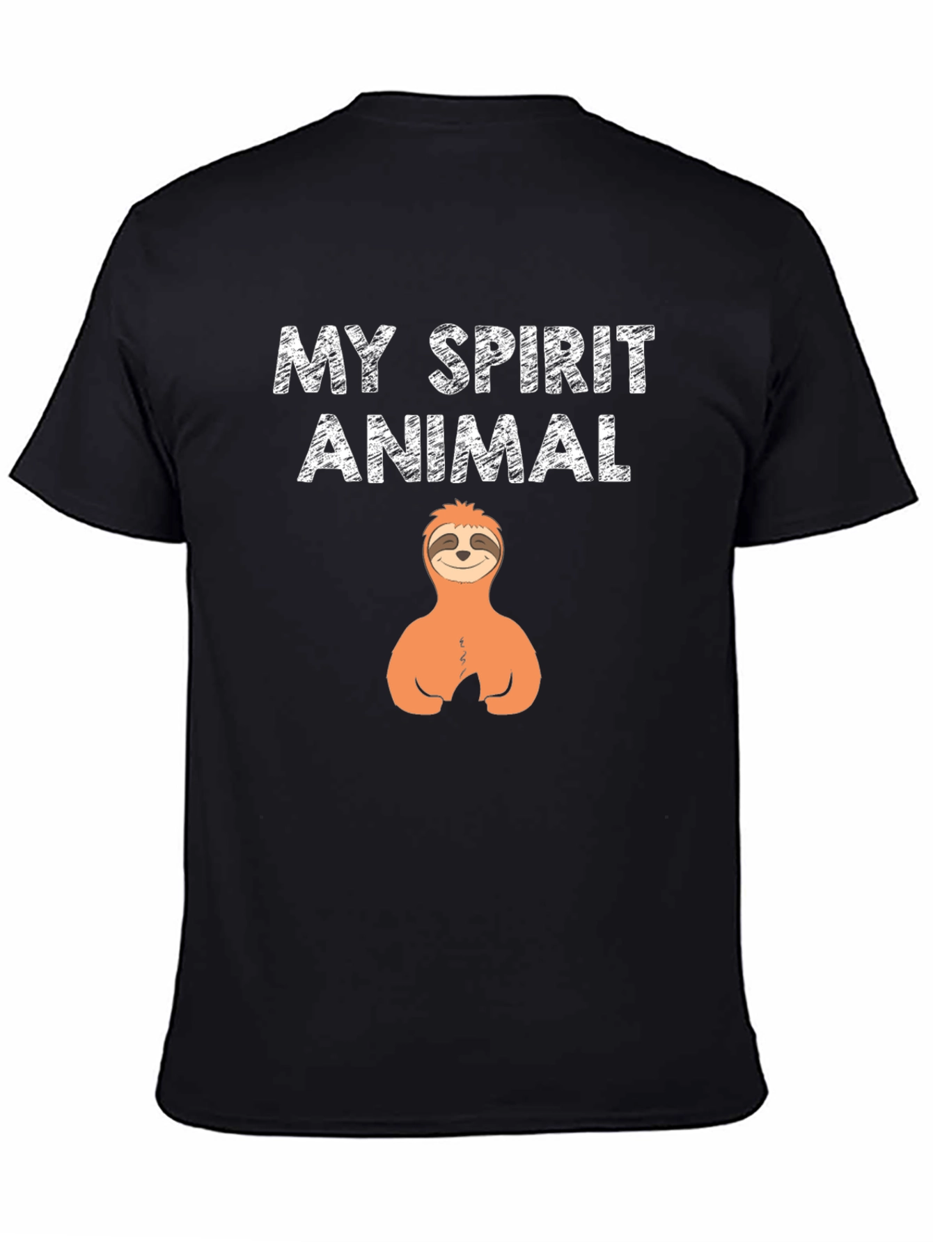 My Spirit Animal Sloth Black T-Shirt
