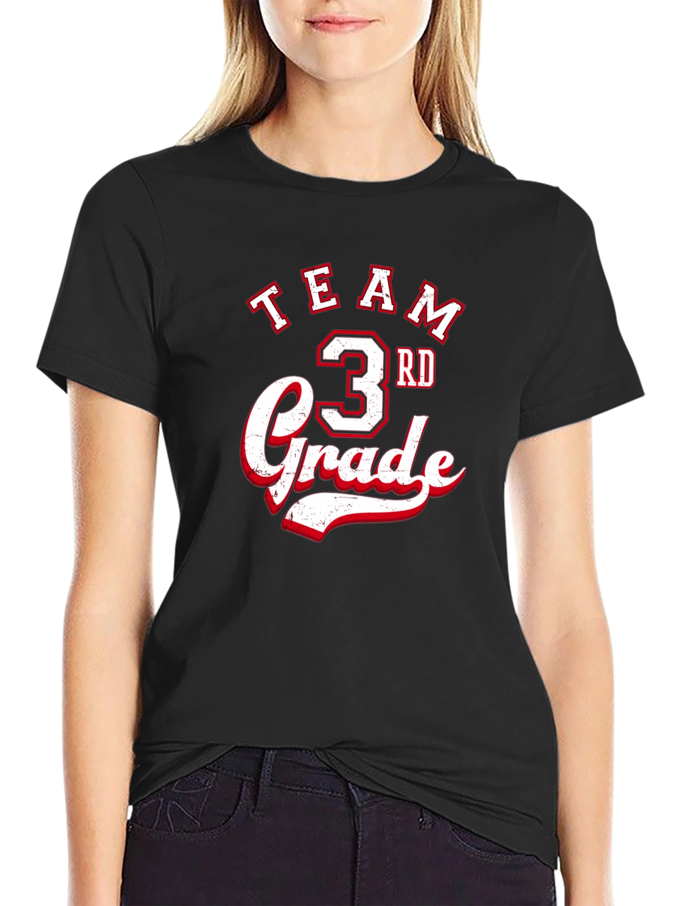 Team 3rd Grade Black T-Shirt