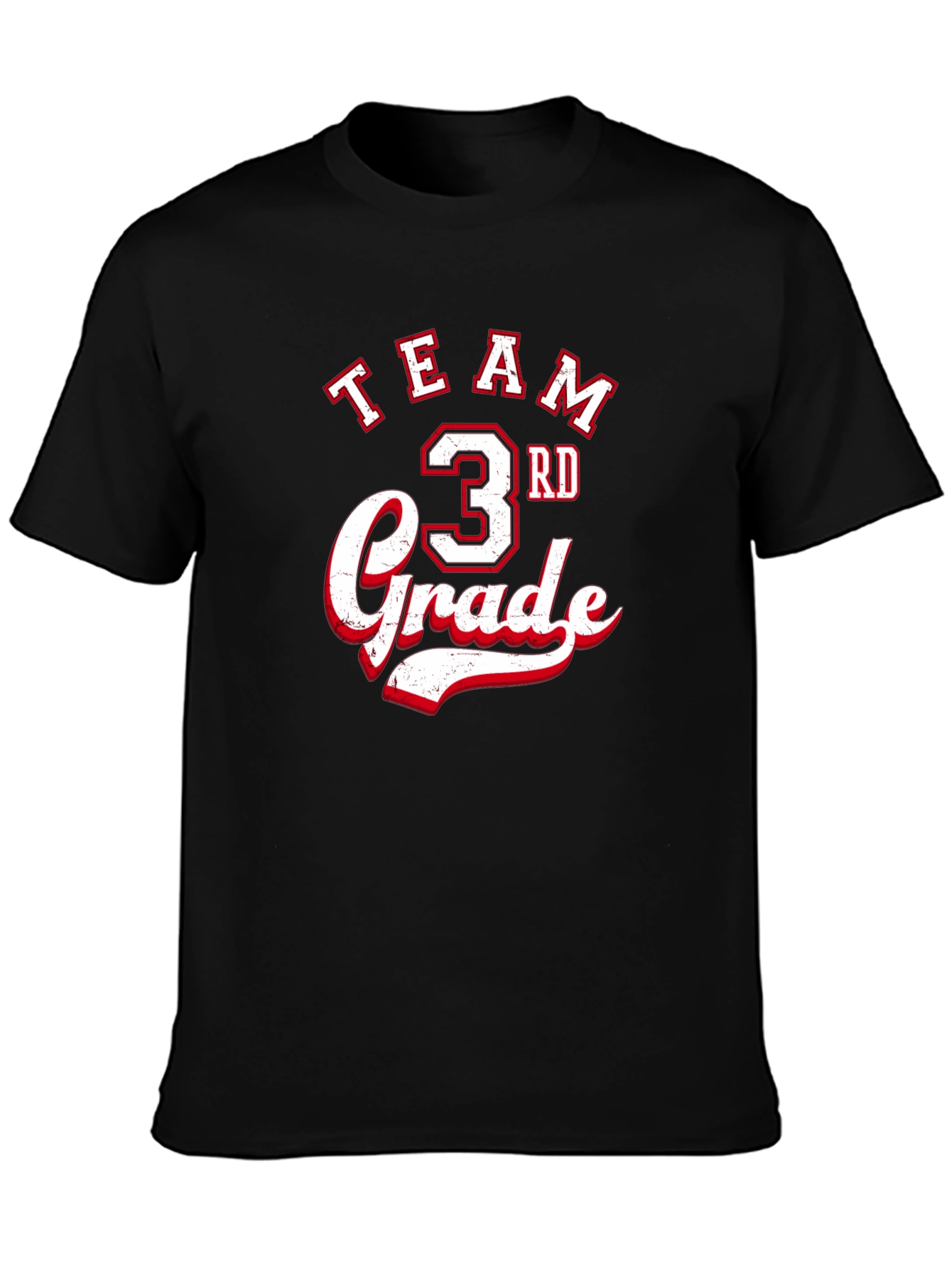 Team 3rd Grade Black T-Shirt