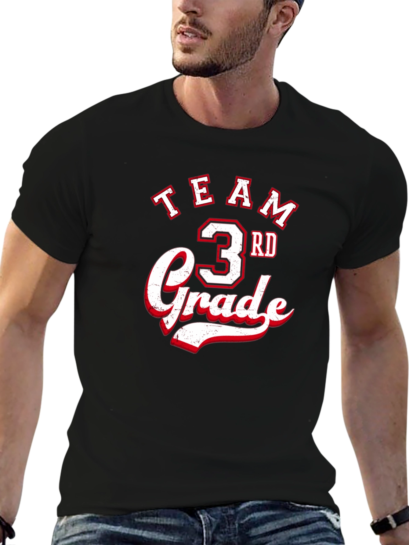 Team 3rd Grade Black T-Shirt