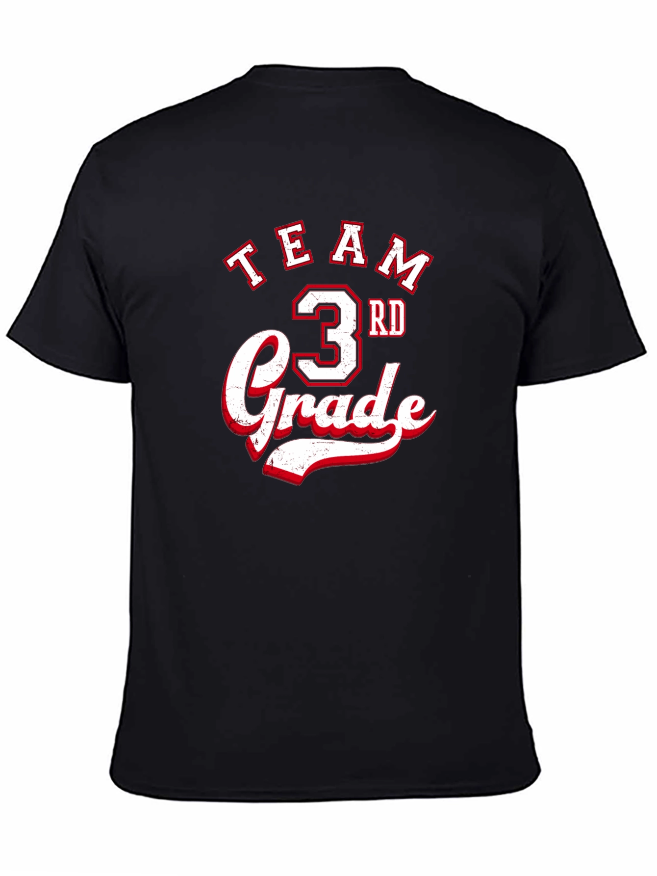 Team 3rd Grade Black T-Shirt