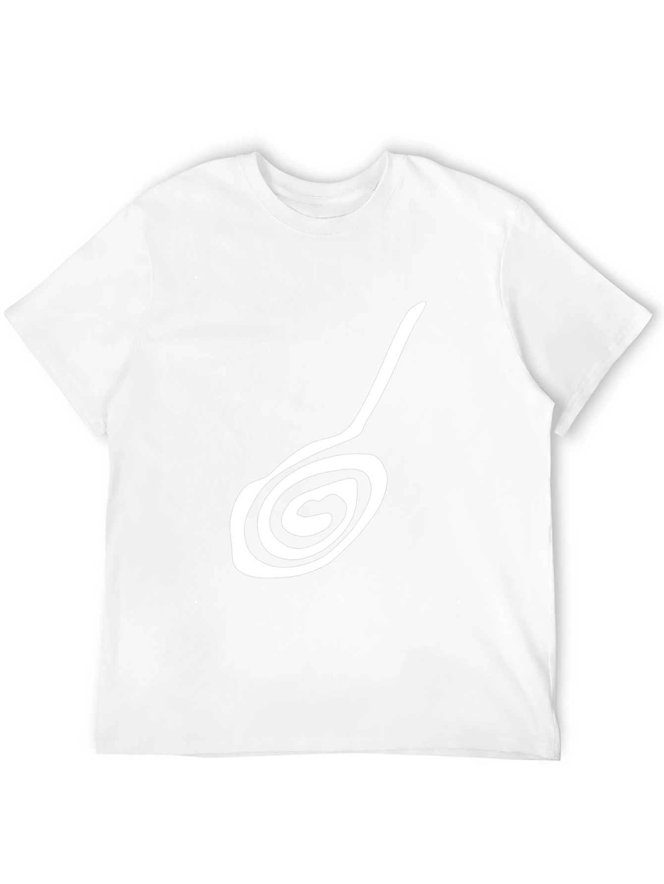 Stylish Black T-Shirt with Unique Abstract Design