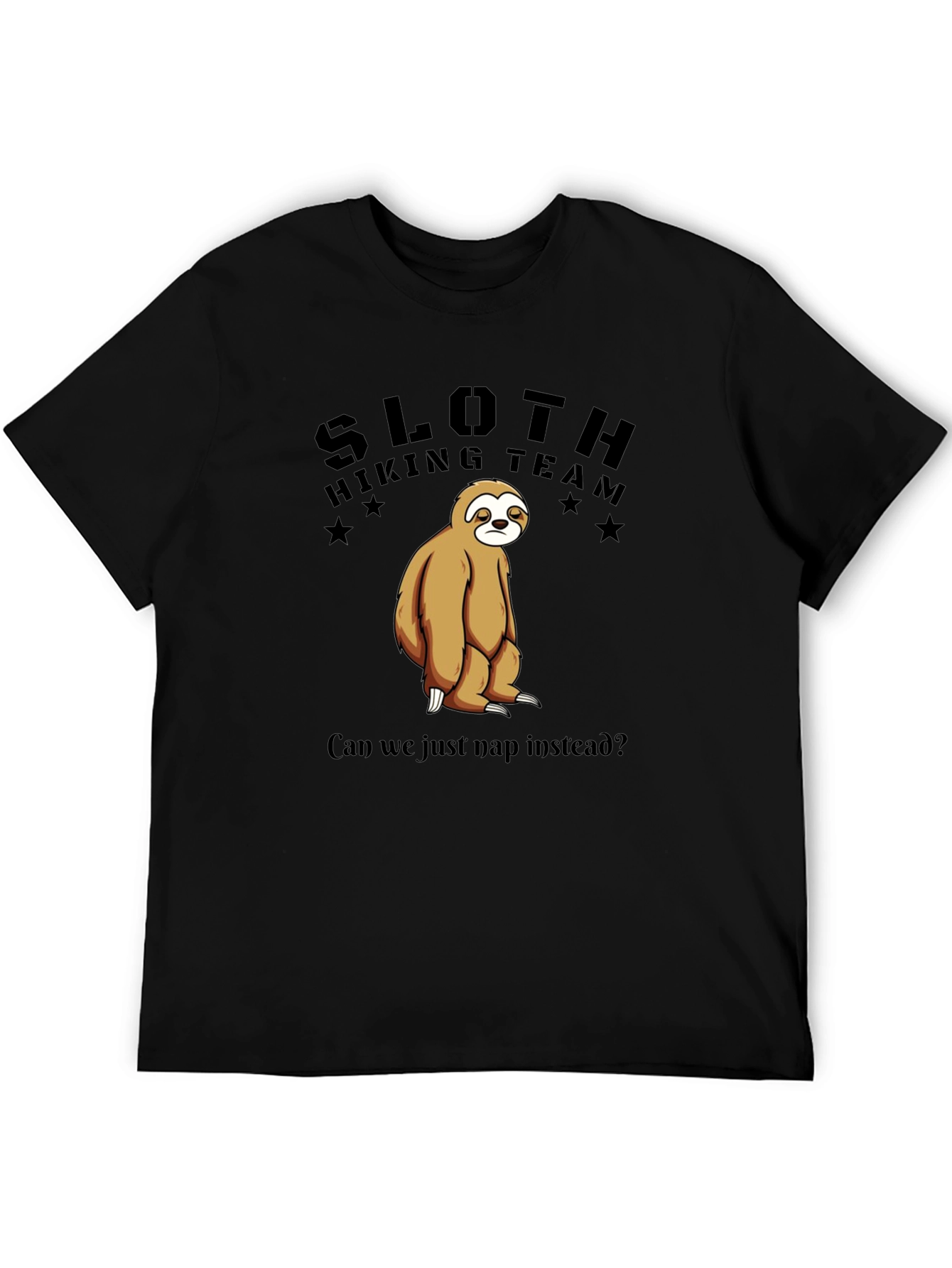 Sloth Hiking Team T-Shirt - Funny Nap Lover Tee