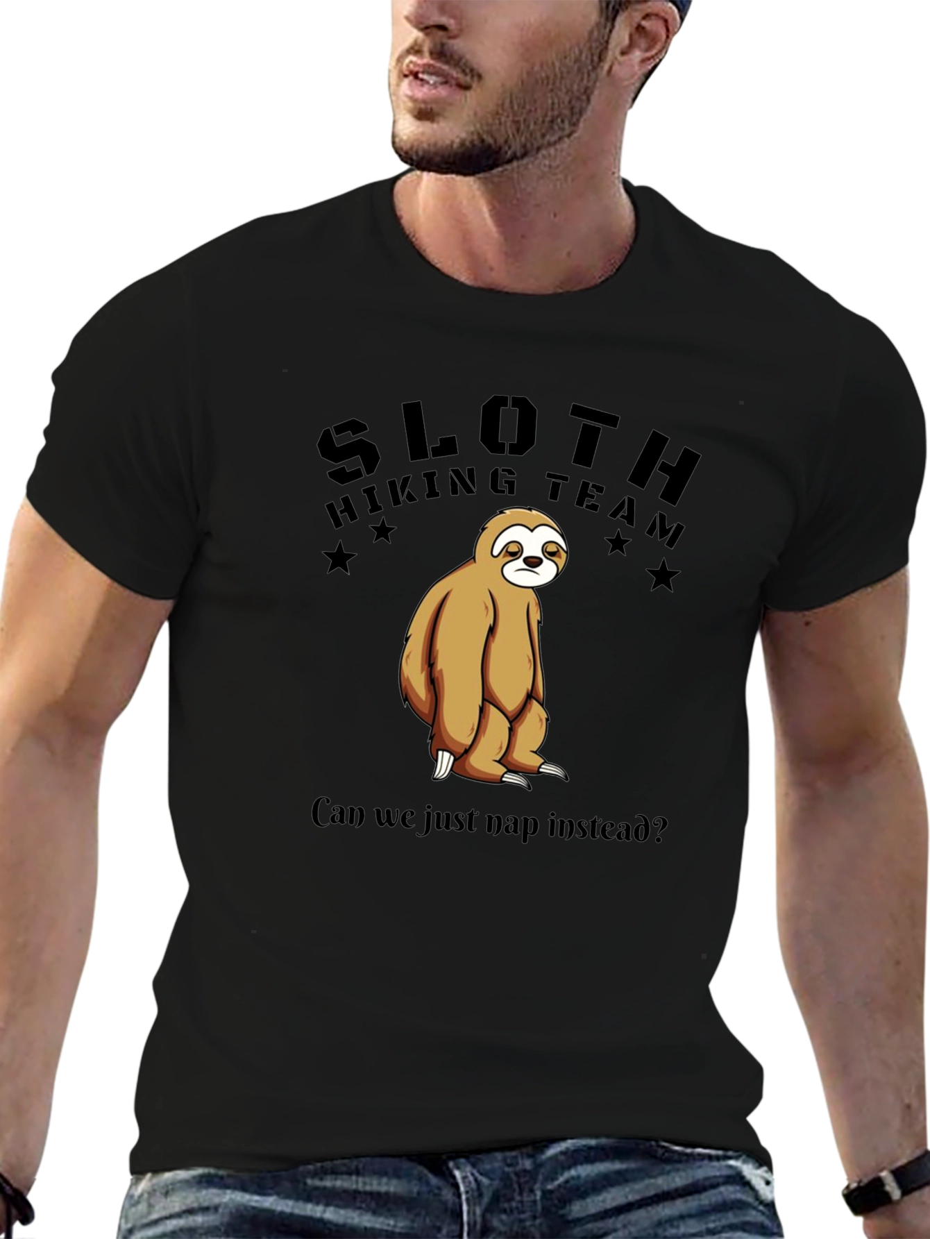 Sloth Hiking Team T-Shirt - Funny Nap Lover Tee