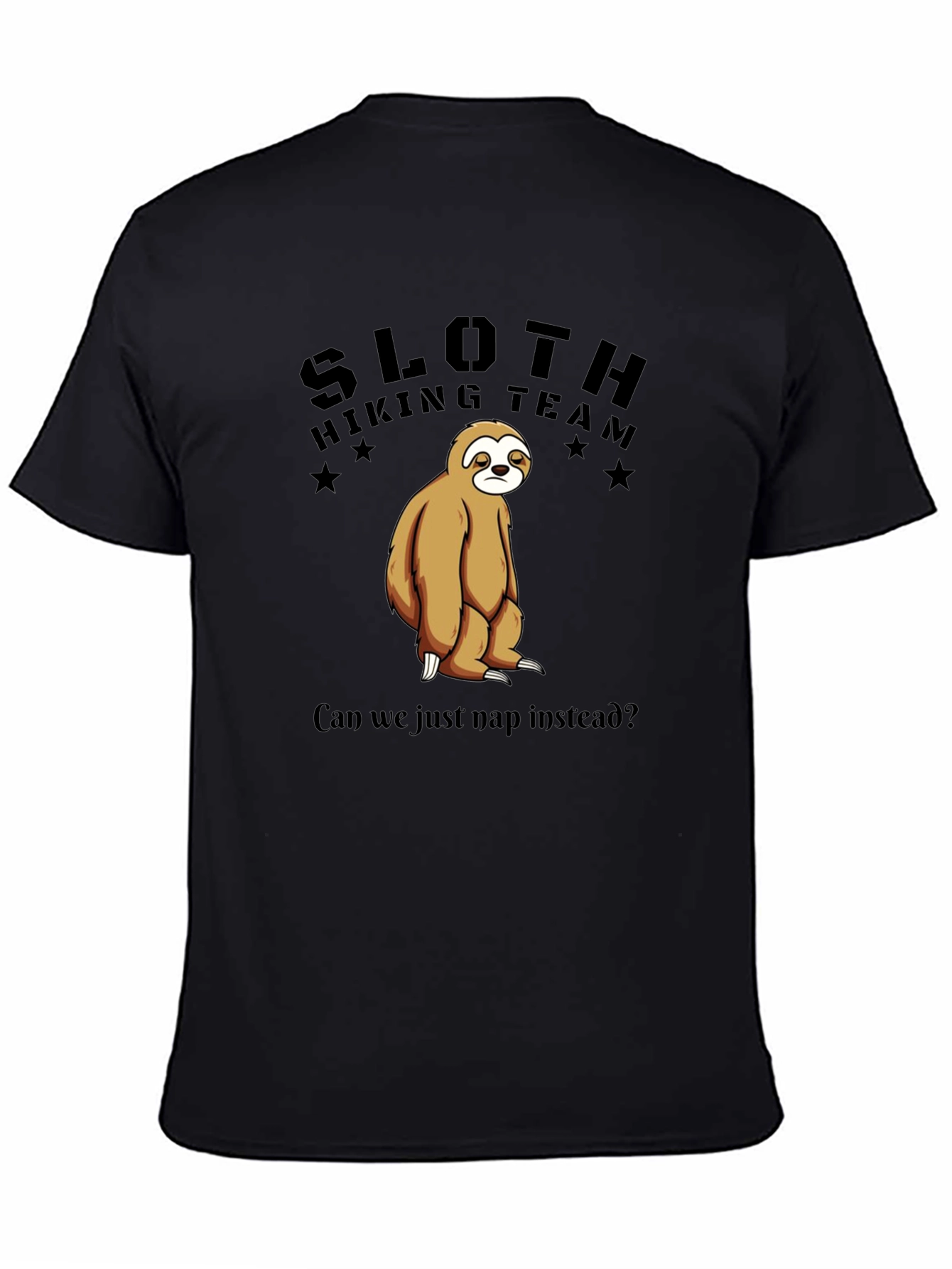 Sloth Hiking Team T-Shirt - Funny Nap Lover Tee