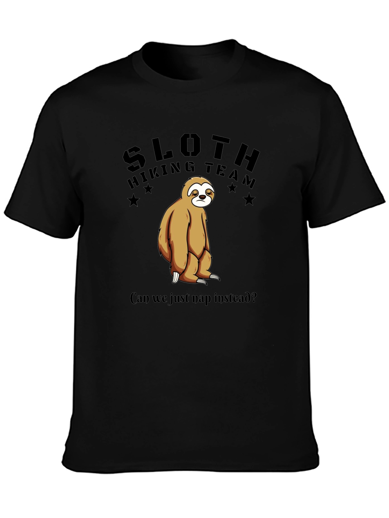 Sloth Hiking Team T-Shirt - Funny Nap Lover Tee