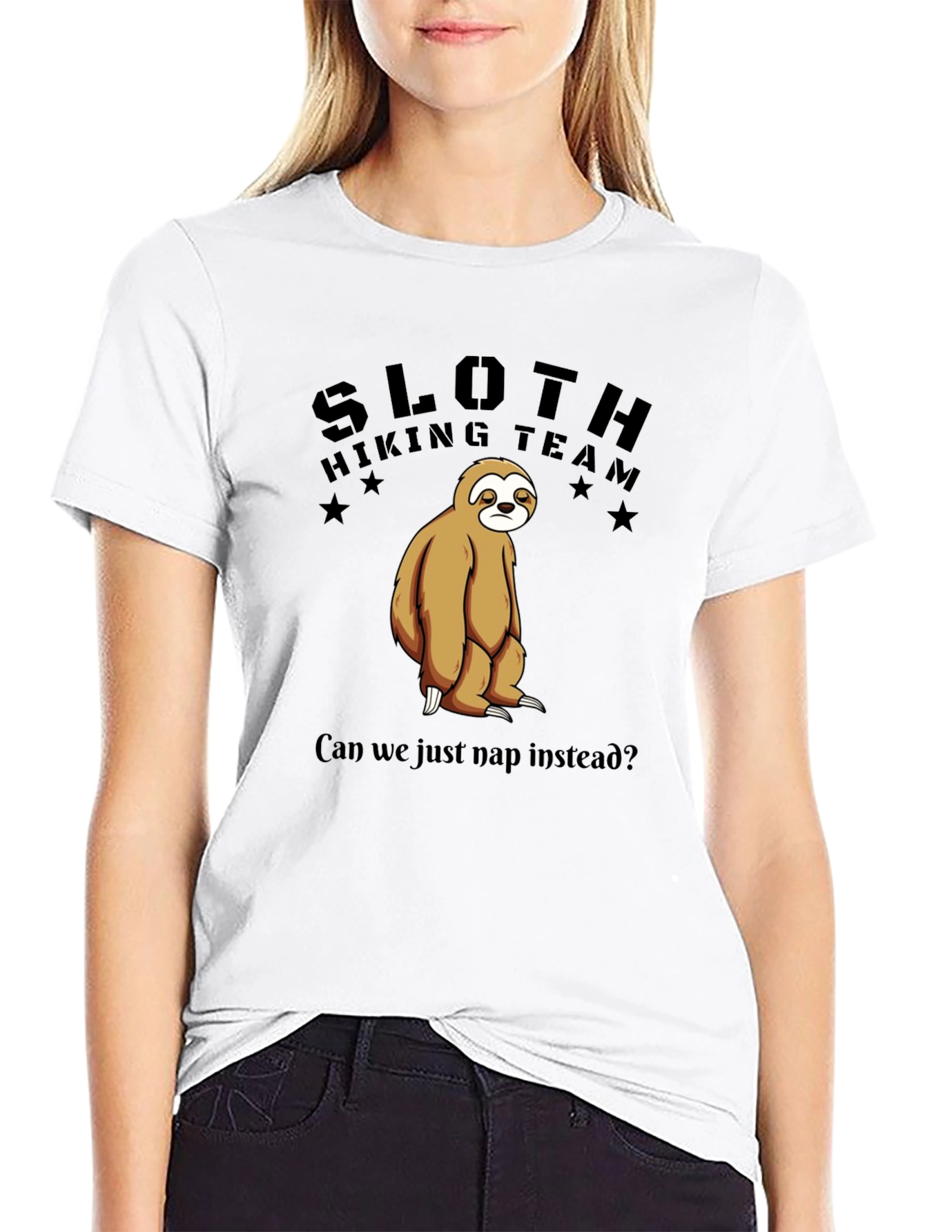 Sloth Hiking Team T-Shirt - Funny Nap Lover Tee