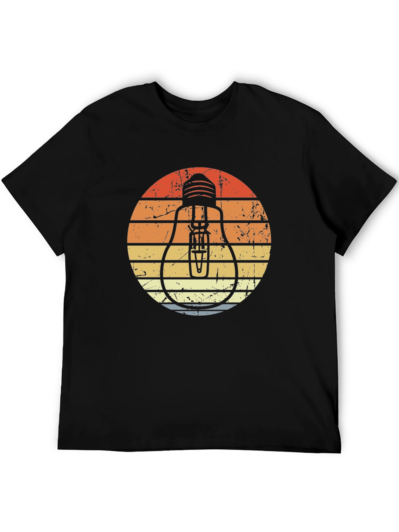 Retro Light Bulb Graphic Tee