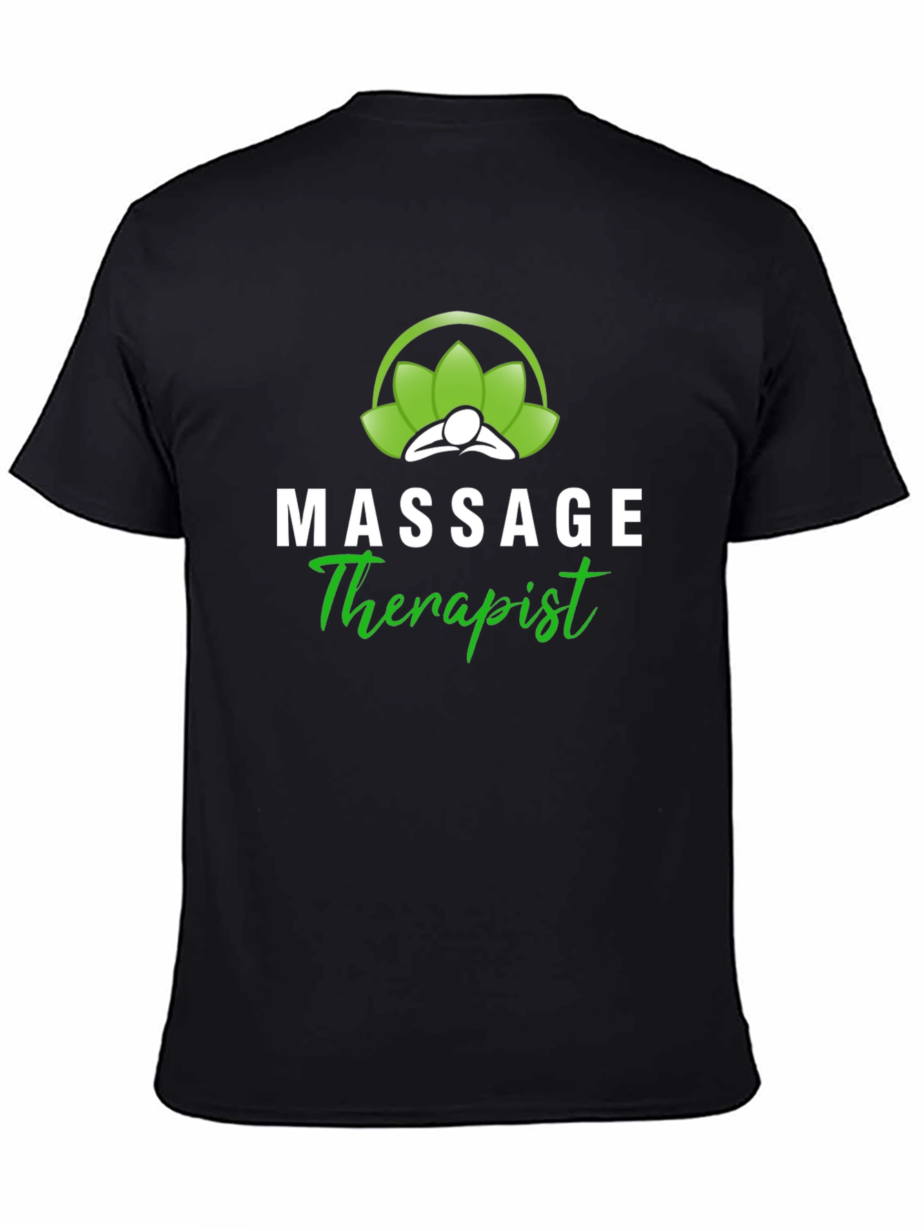 Massage Therapist T-Shirt - Black Cotton Blend