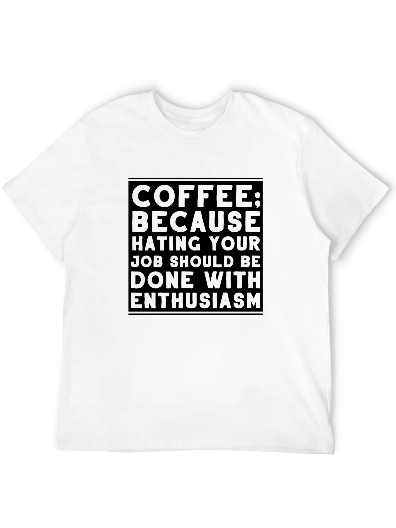 Coffee Enthusiasm Black T-Shirt