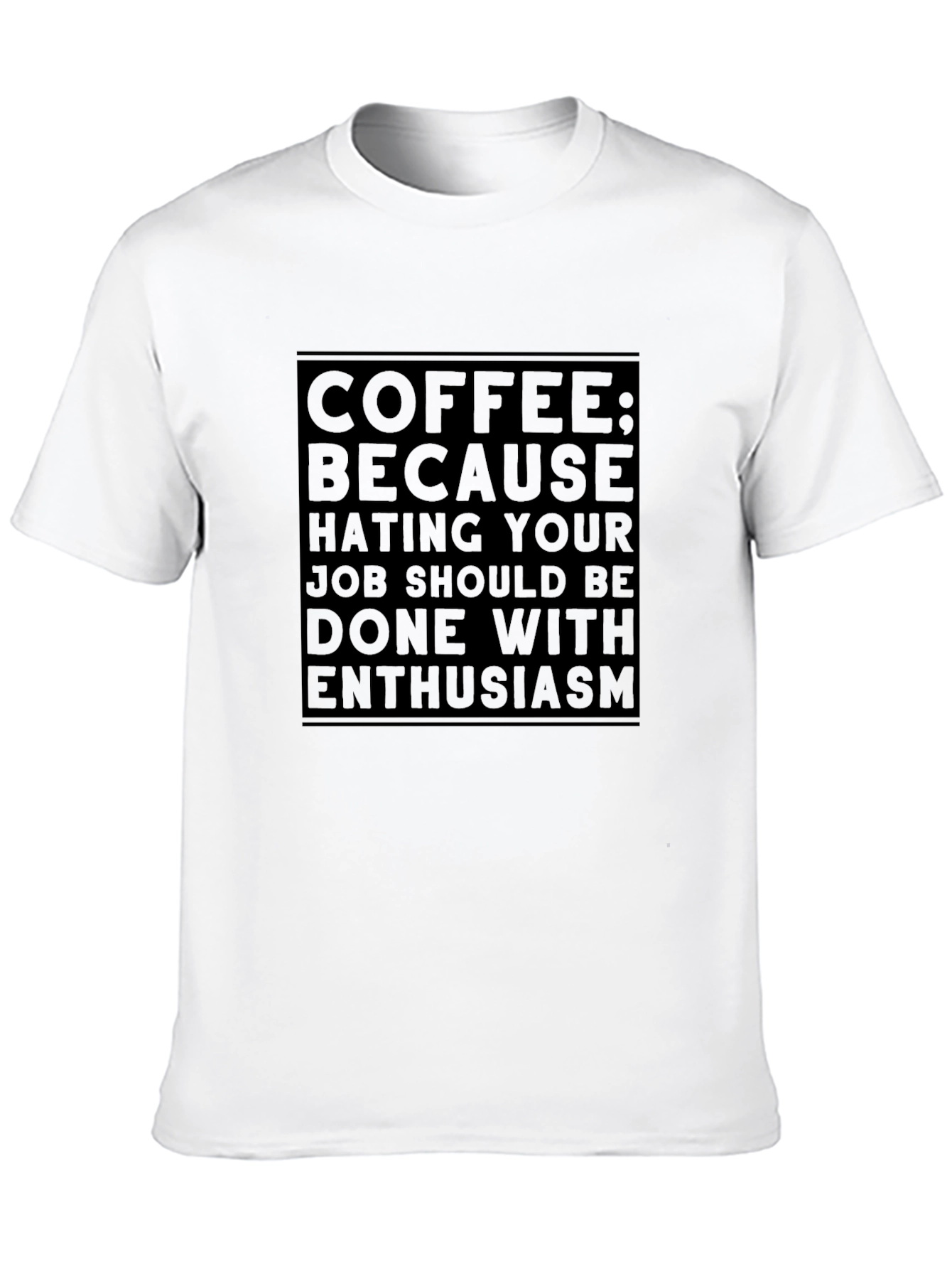 Coffee Enthusiasm Black T-Shirt