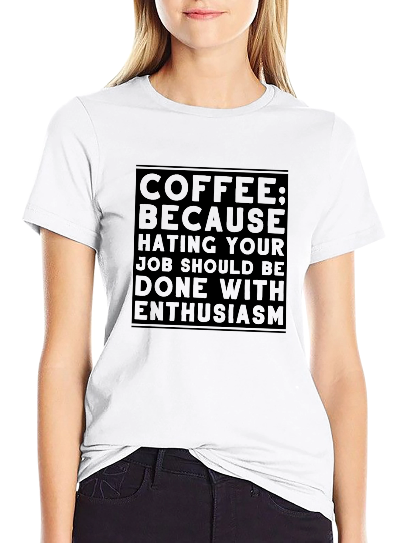 Coffee Enthusiasm Black T-Shirt