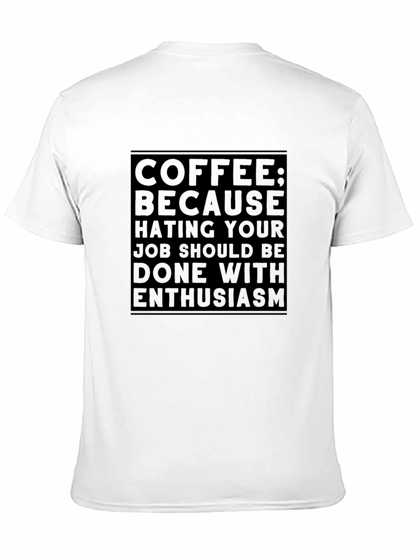 Coffee Enthusiasm Black T-Shirt
