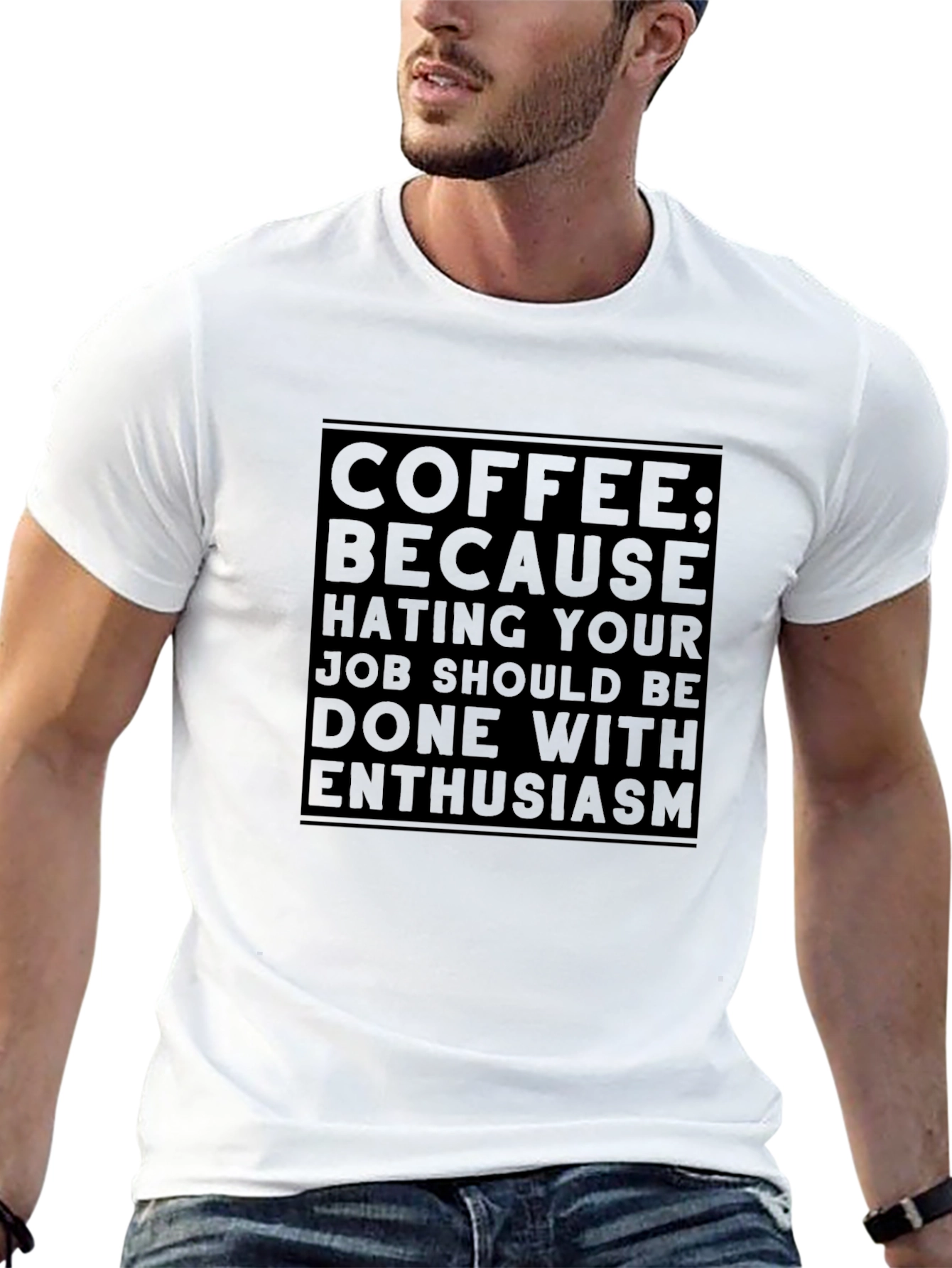 Coffee Enthusiasm Black T-Shirt