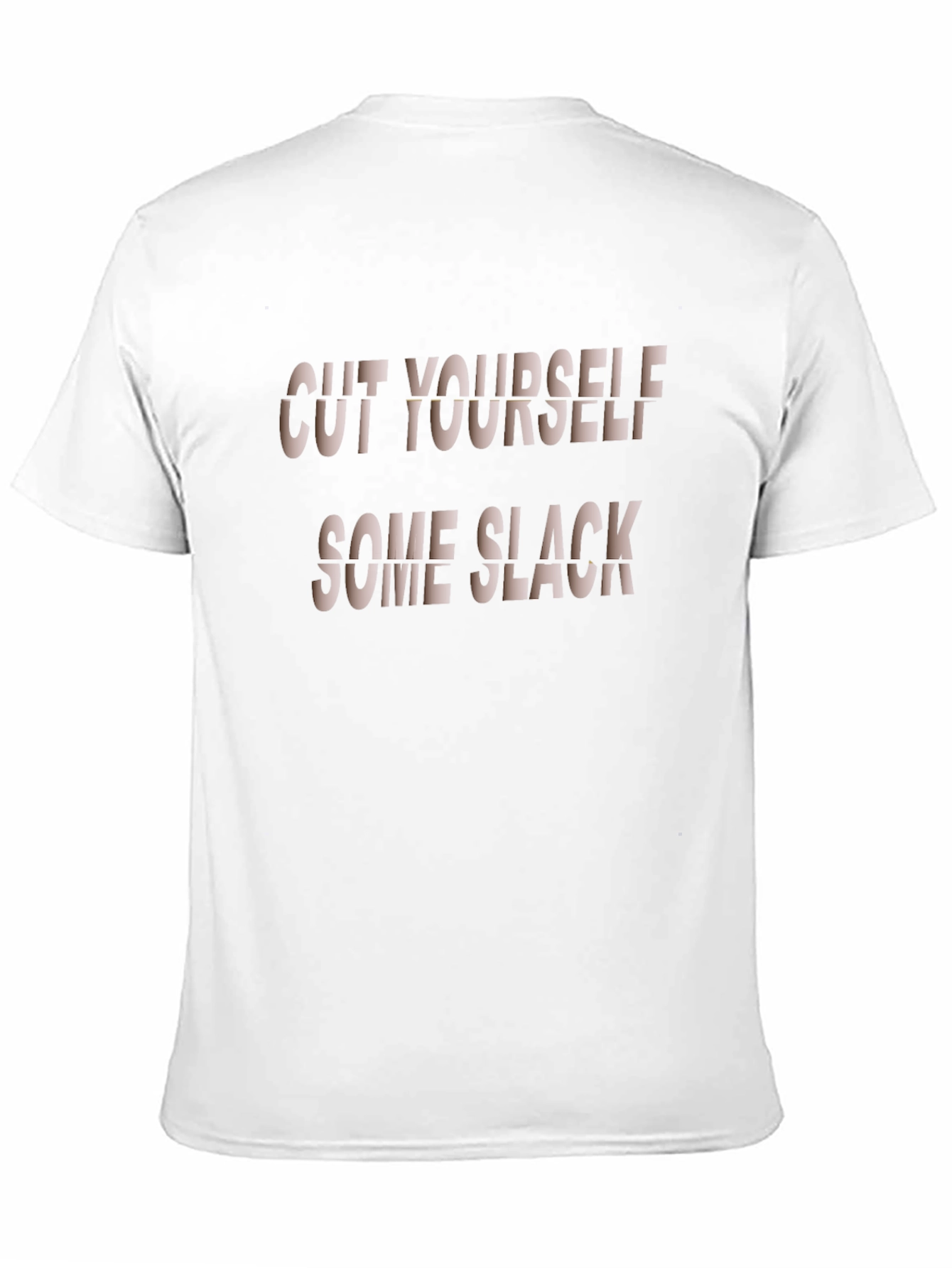 Cut Yourself Some Slack Mens Black T-Shirt