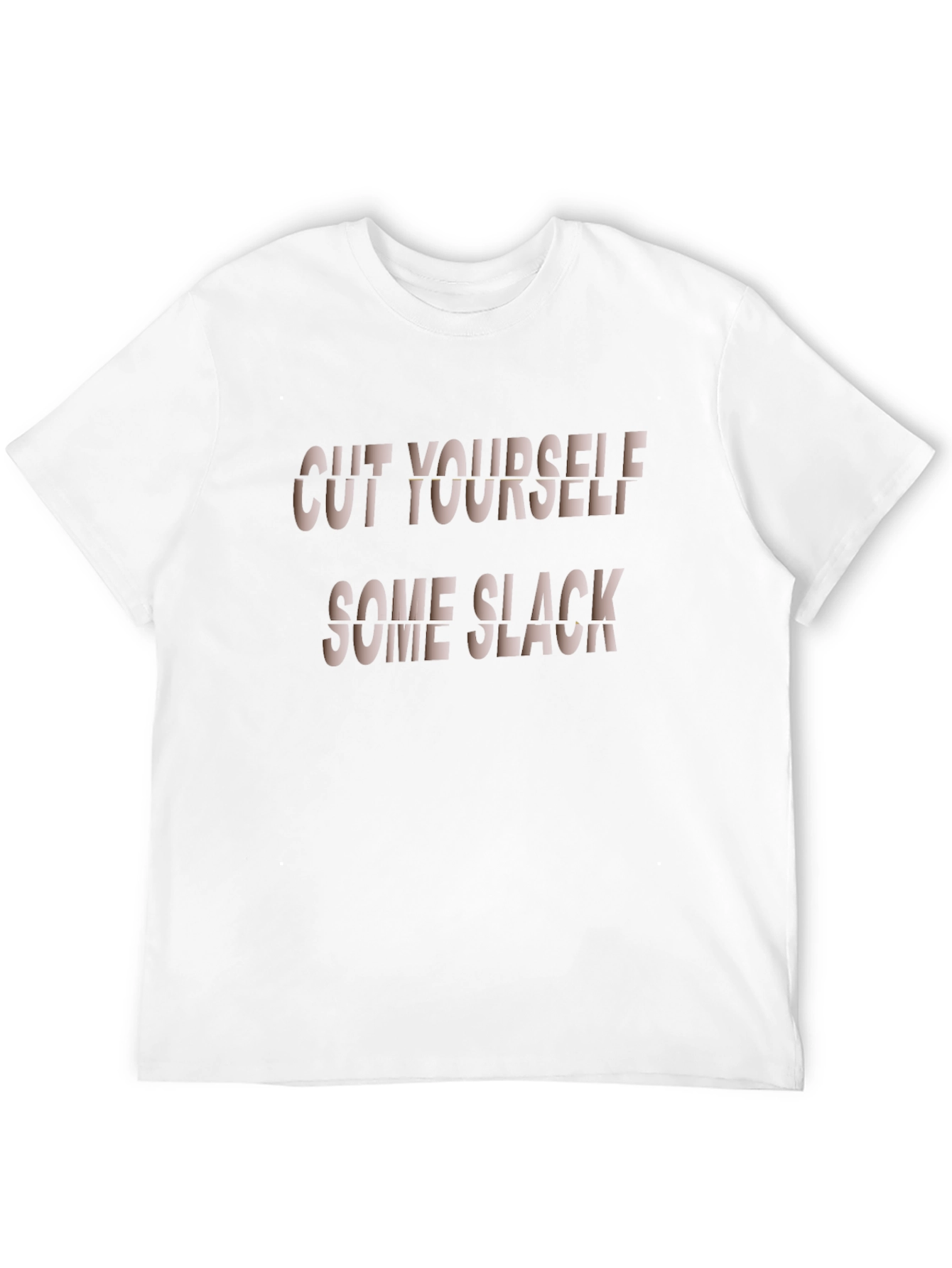 Cut Yourself Some Slack Mens Black T-Shirt