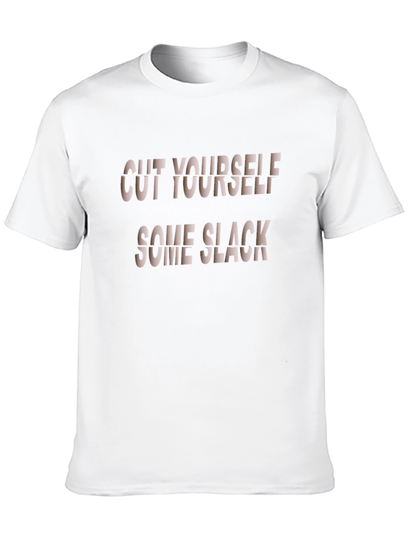 Cut Yourself Some Slack Mens Black T-Shirt