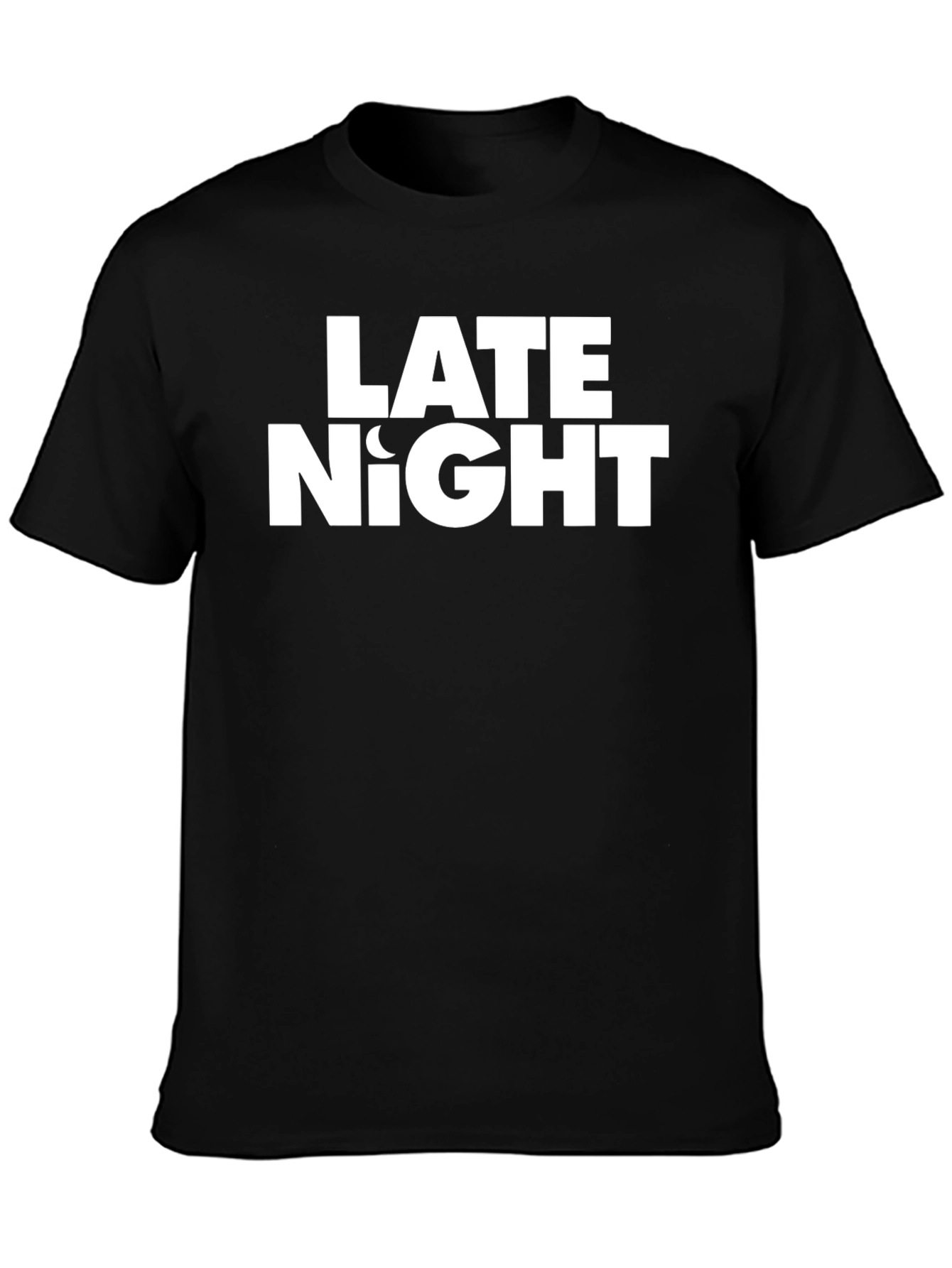 Late Night Graphic Tee - Soft Cotton Crewneck T-Shirt