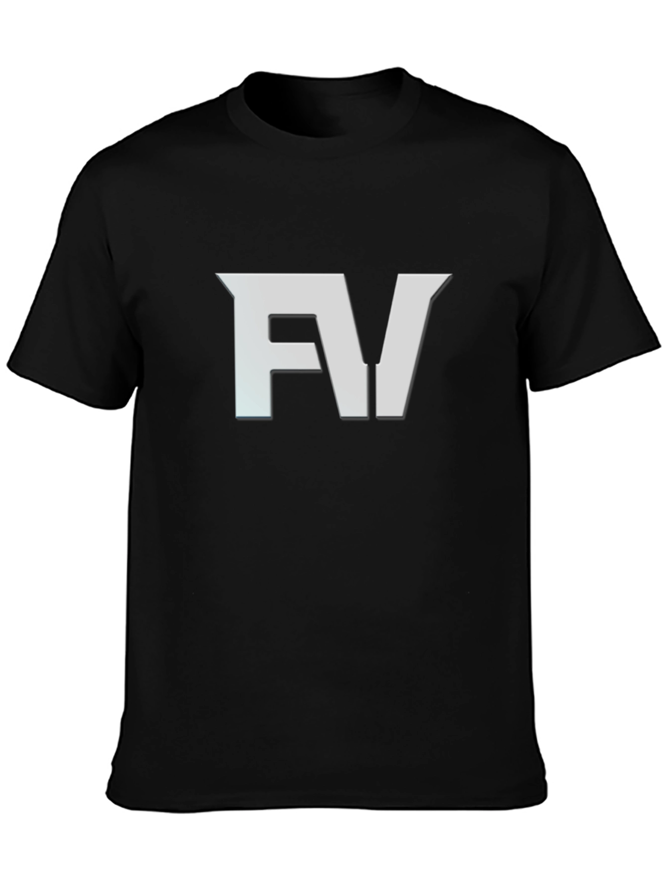 FV Logo Black T-Shirt - Modern Graphic Tee
