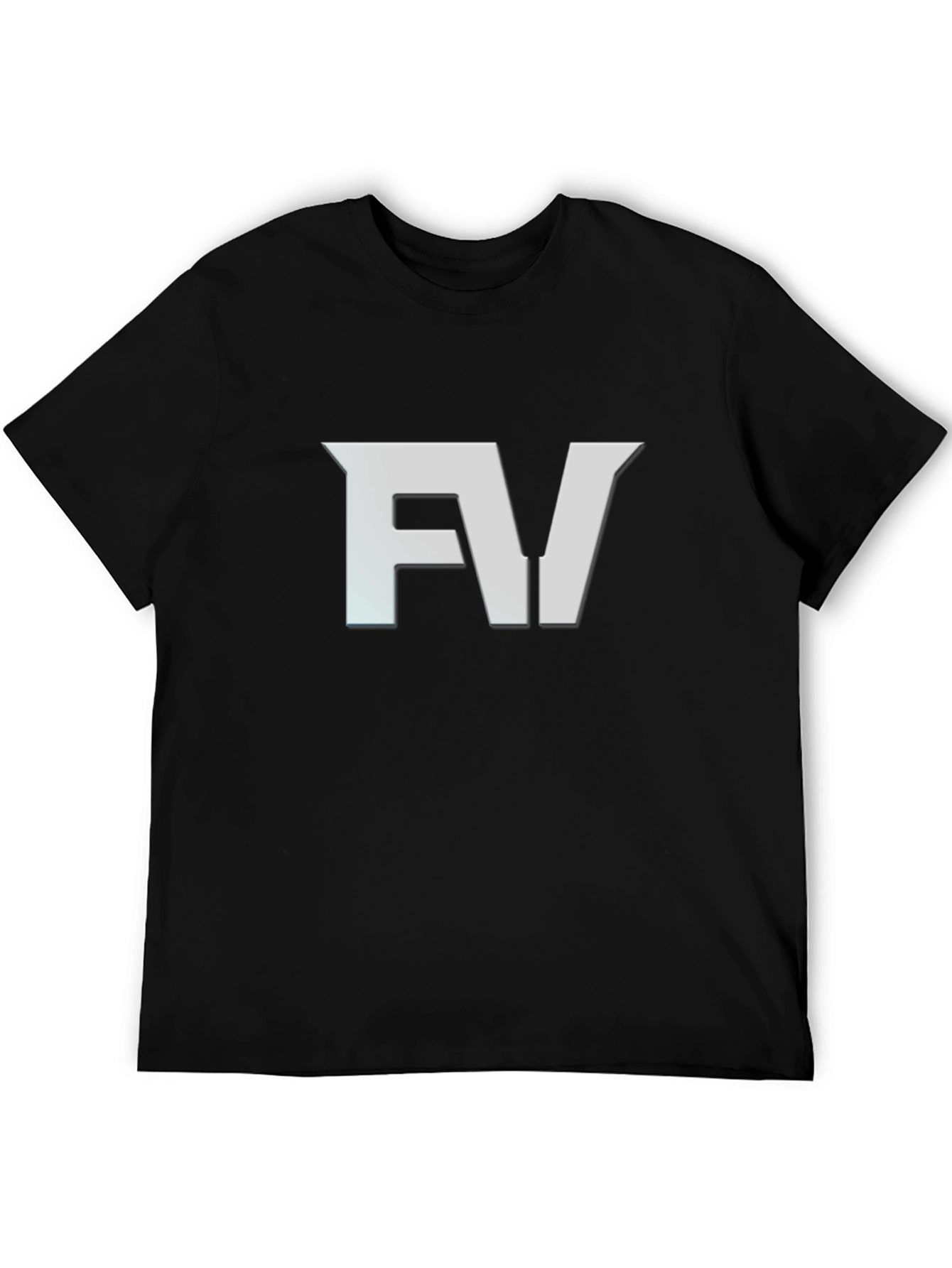 FV Logo Black T-Shirt - Modern Graphic Tee