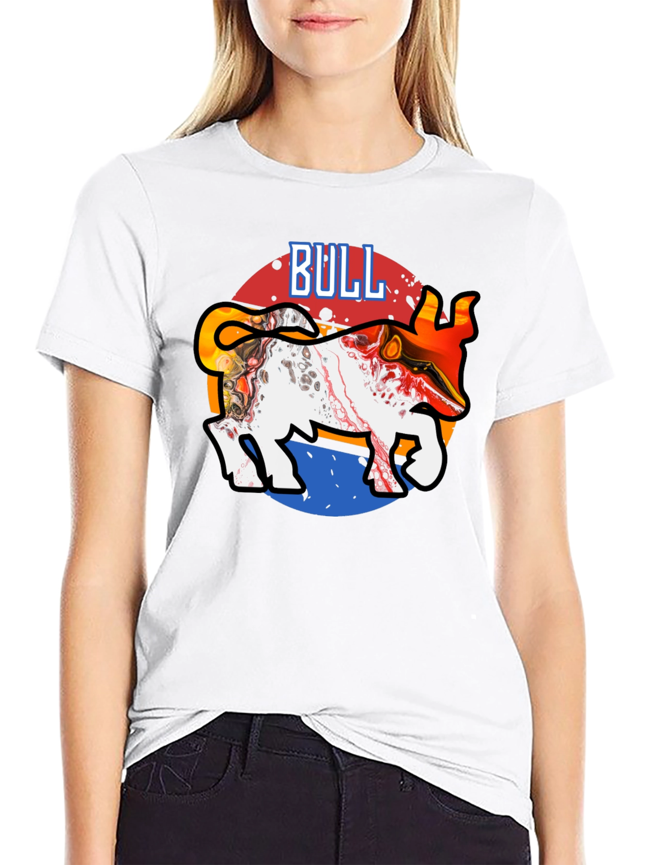 Bull Graphic Tee - Trendy Mens T-Shirt