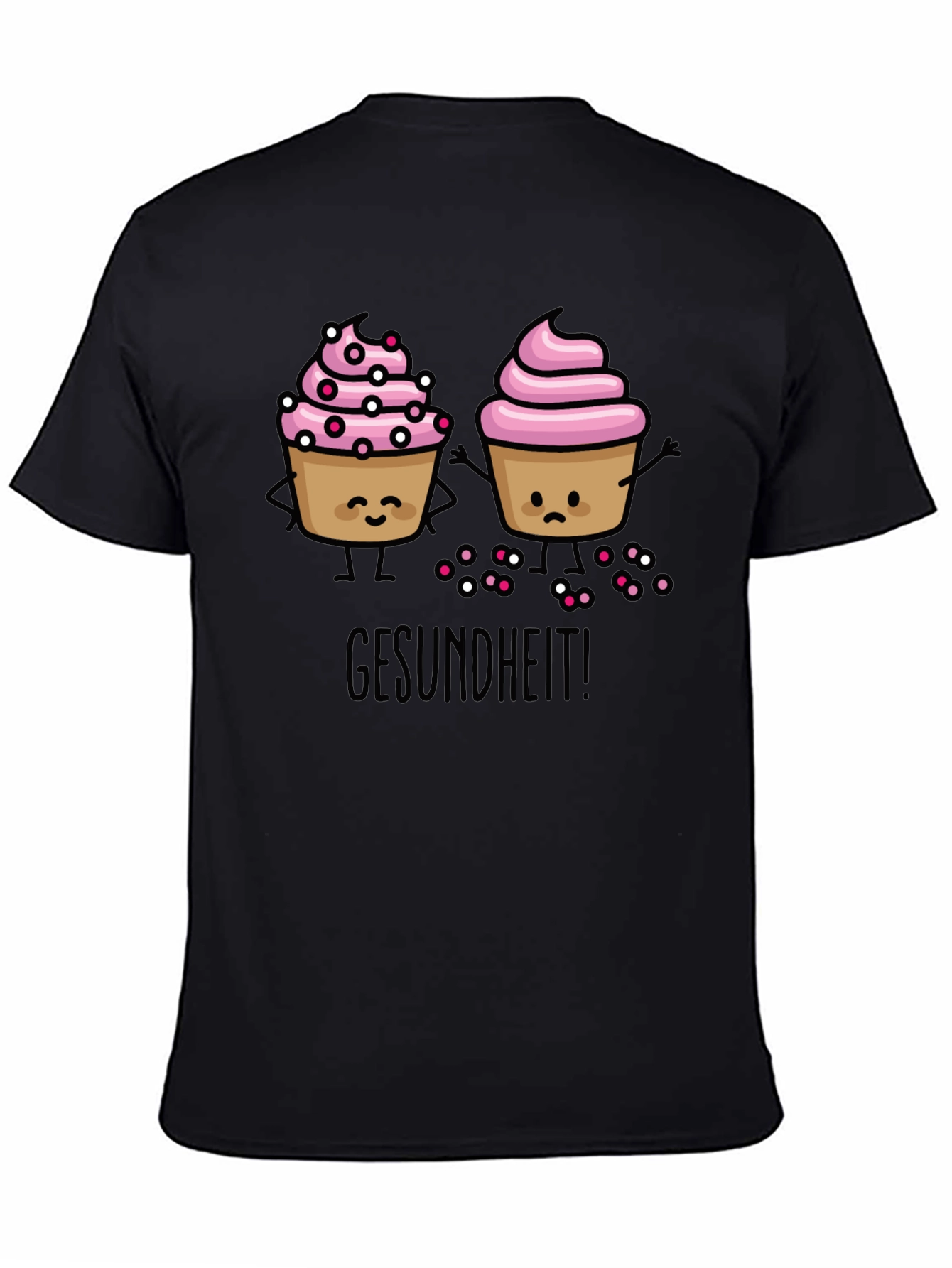 Gesundheit Cupcake Graphic T-Shirt