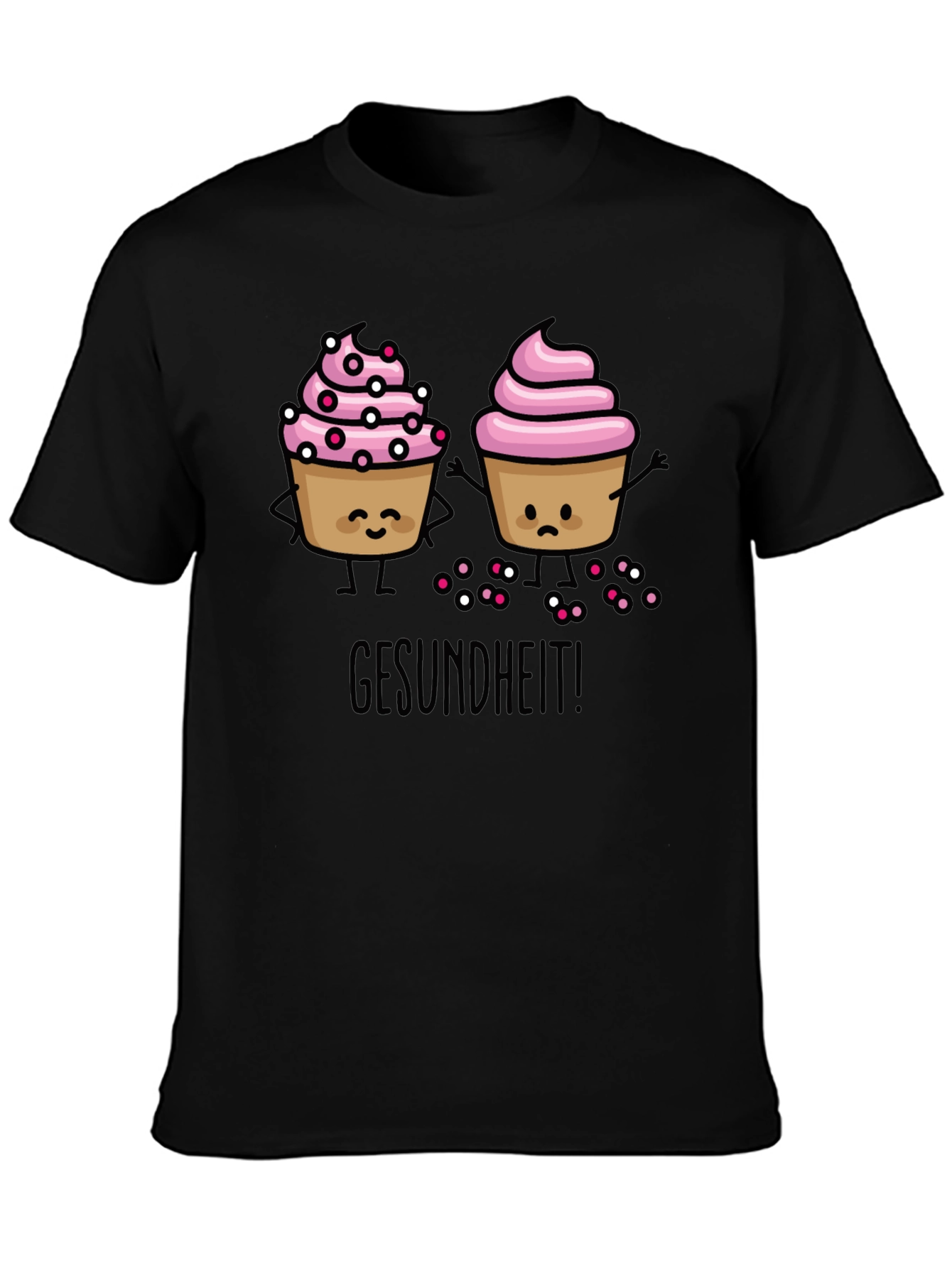 Gesundheit Cupcake Graphic T-Shirt