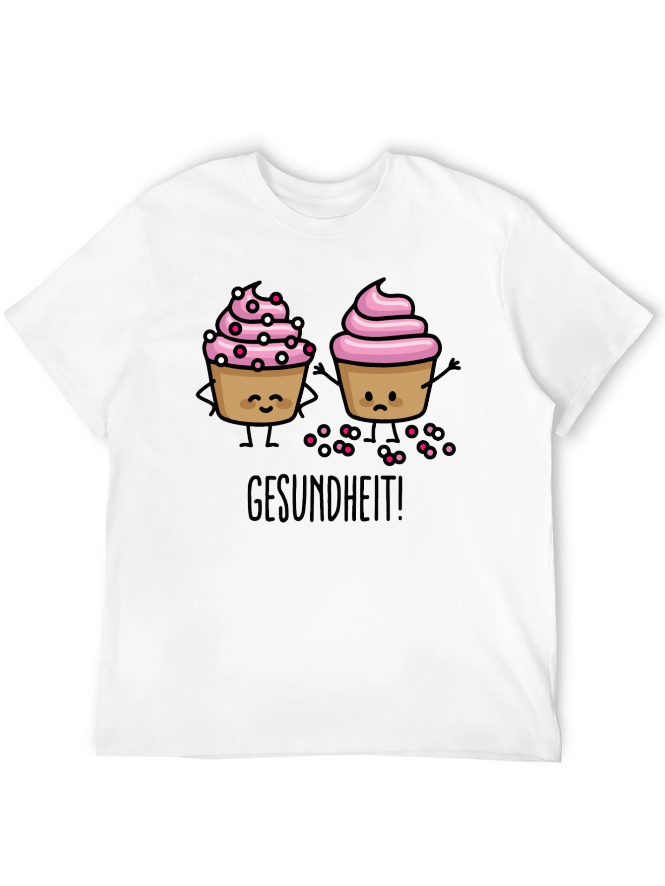 Gesundheit Cupcake Graphic T-Shirt