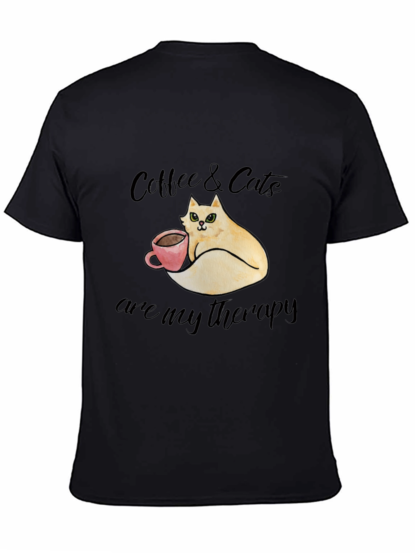 Coffee & Cats Therapy T-Shirt