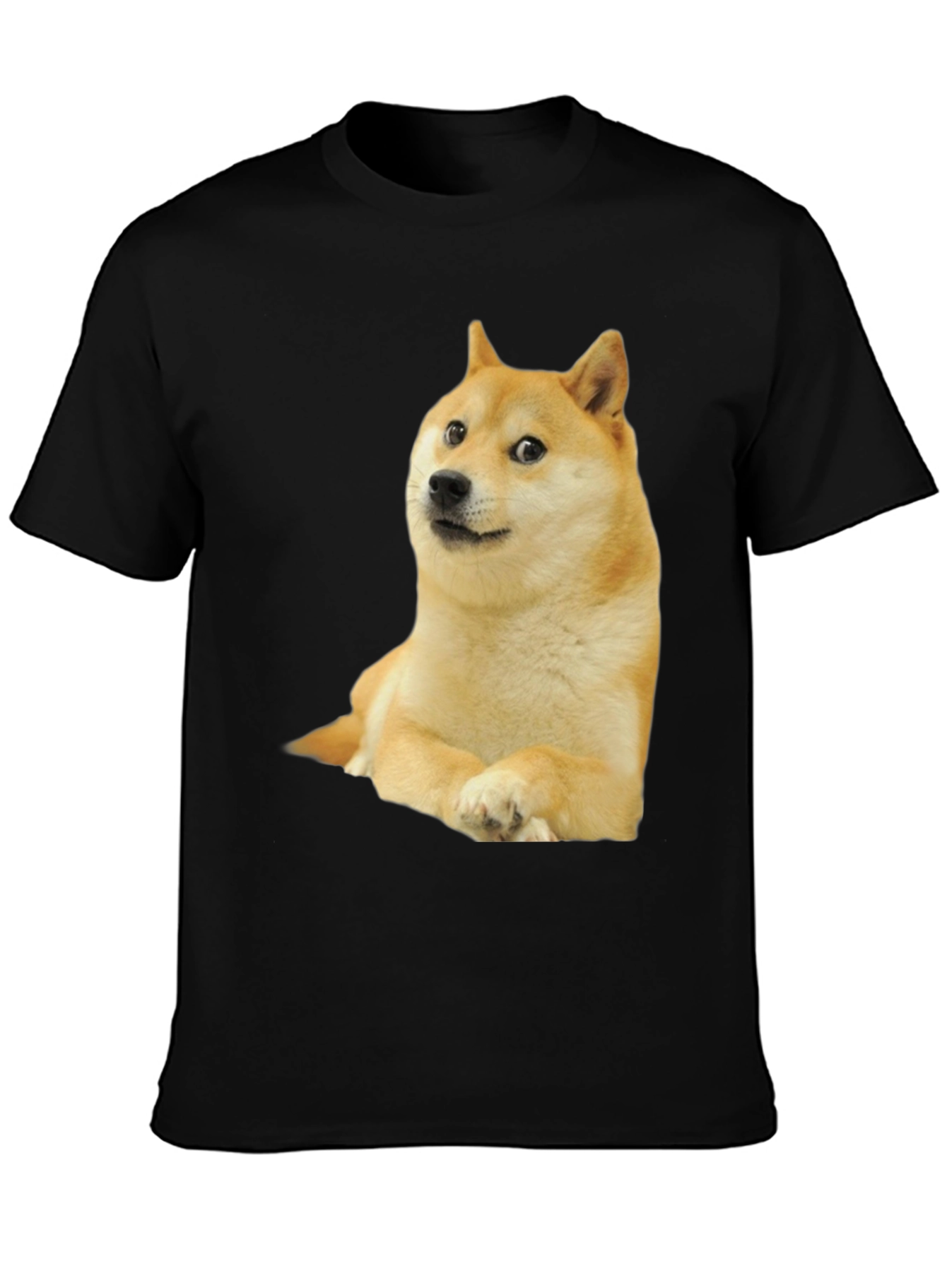 Doge Meme Black T-Shirt | Unisex Casual Wear