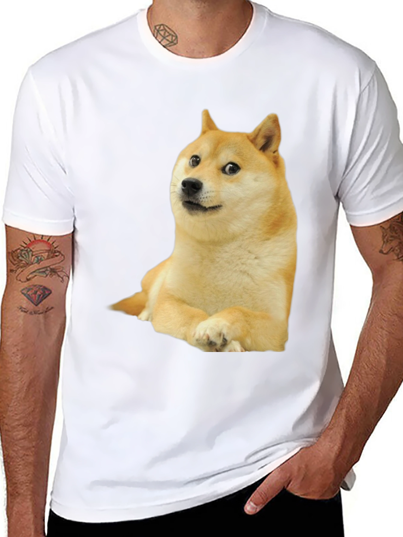 Doge Meme Black T-Shirt | Unisex Casual Wear