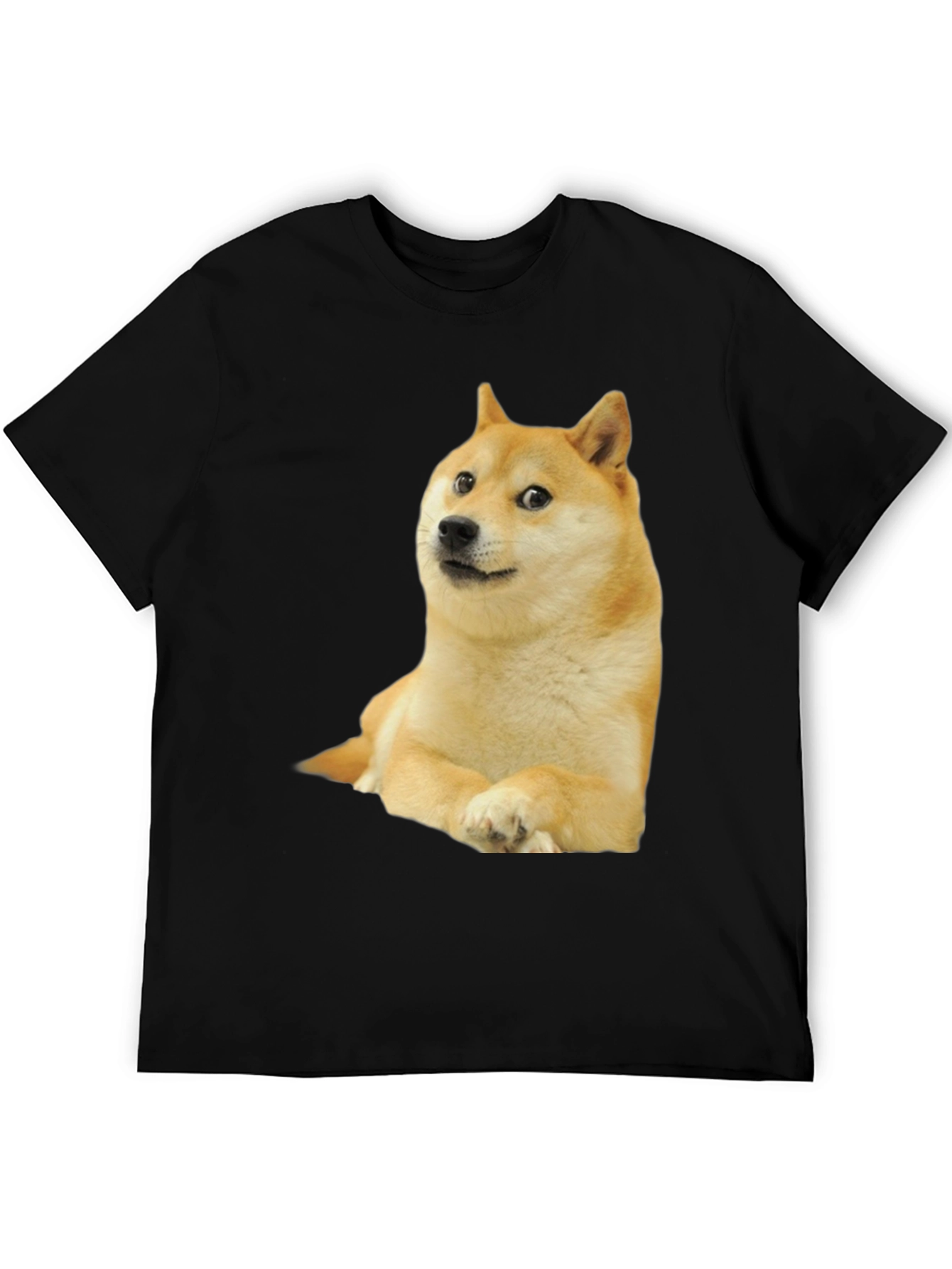 Doge Meme Black T-Shirt | Unisex Casual Wear
