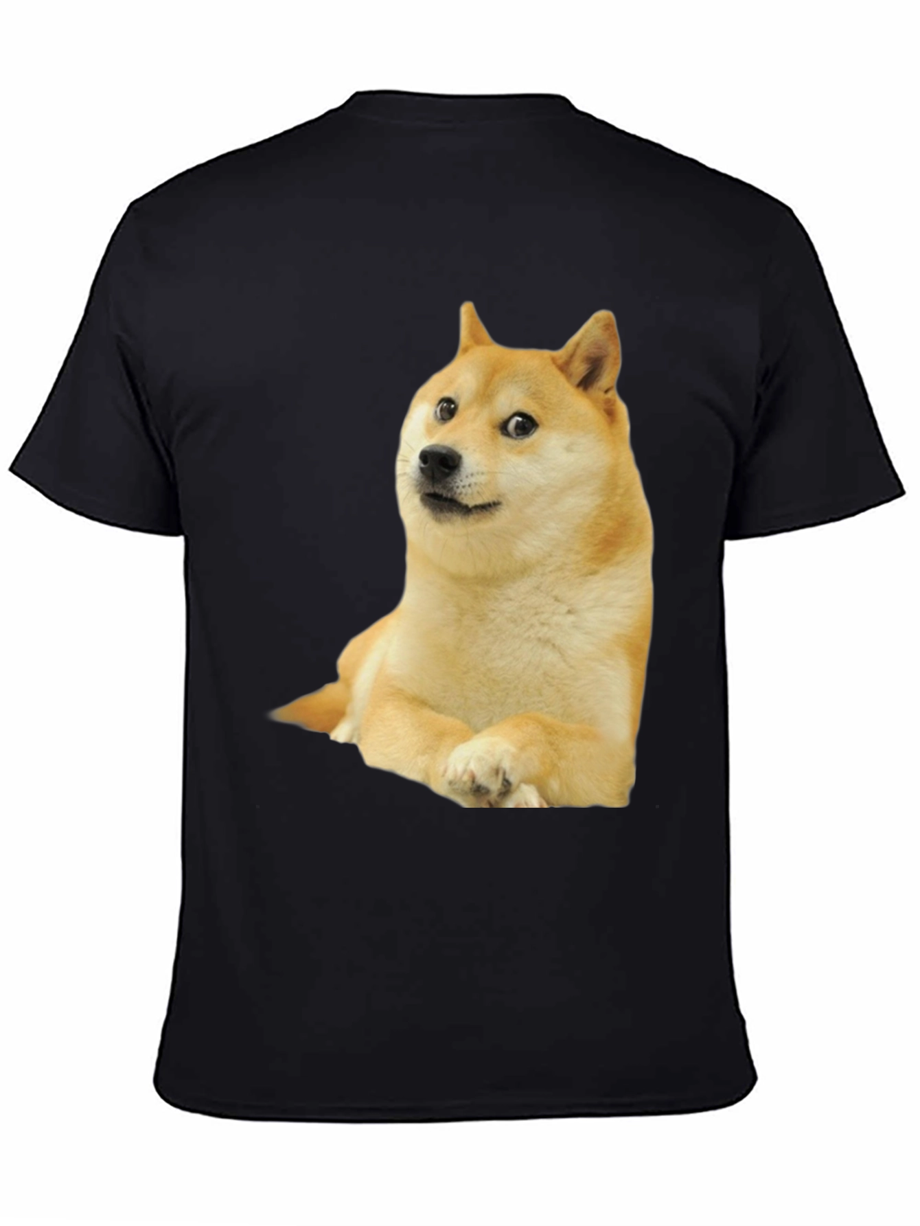 Doge Meme Black T-Shirt | Unisex Casual Wear