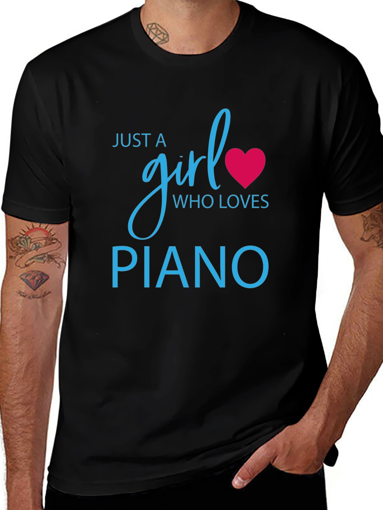 Just A Girl Who Loves Piano T-Shirt