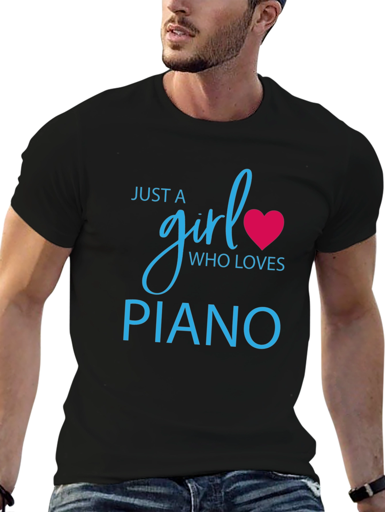 Just A Girl Who Loves Piano T-Shirt