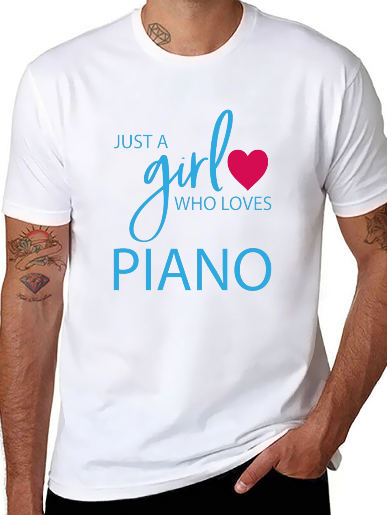 Just A Girl Who Loves Piano T-Shirt
