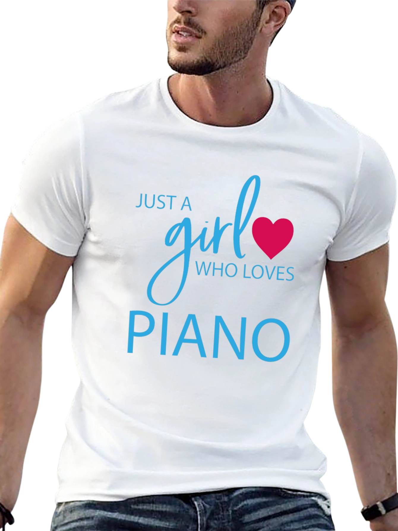 Just A Girl Who Loves Piano T-Shirt