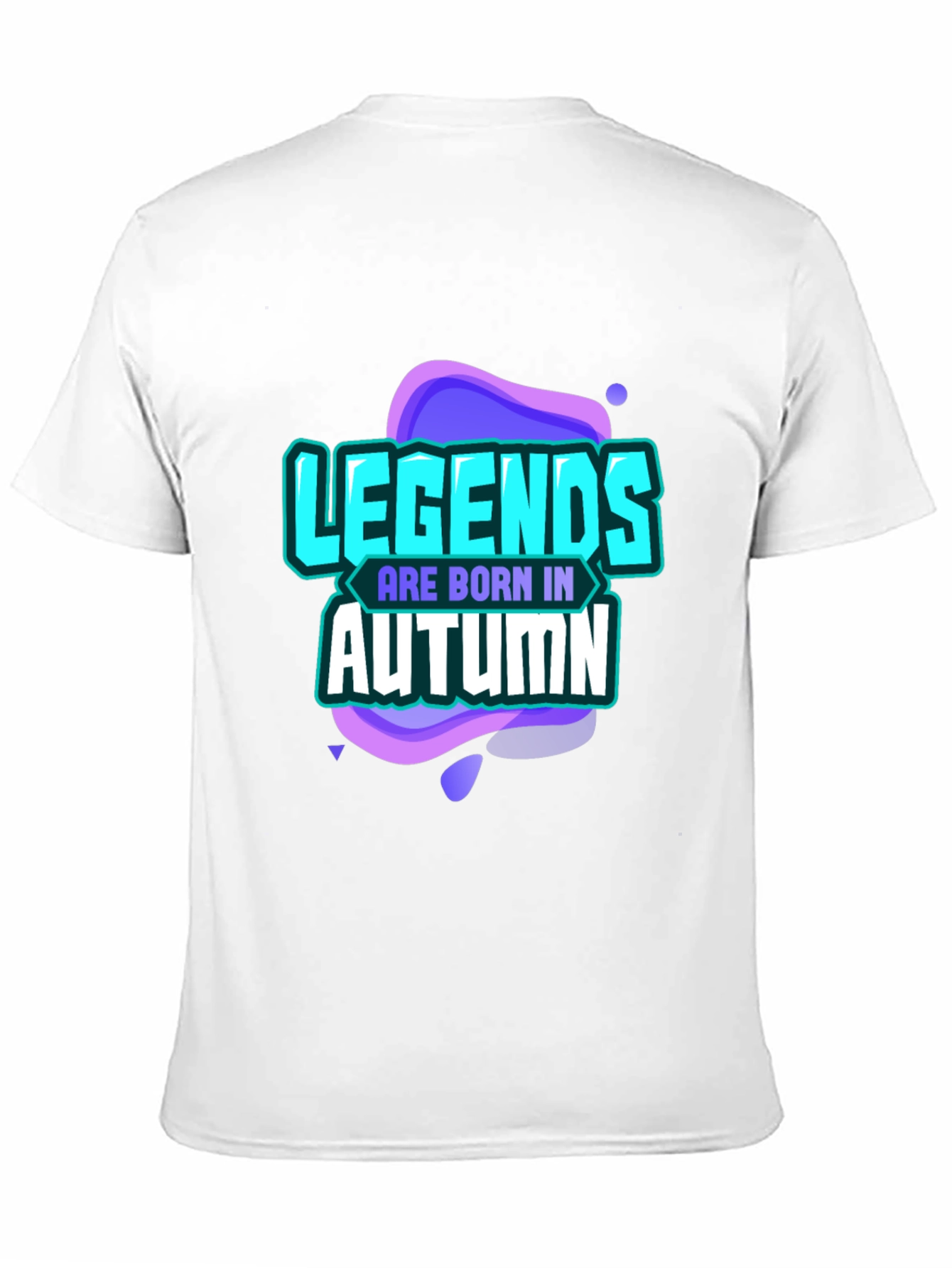 Legends Are Born In Autumn Black T-Shirt