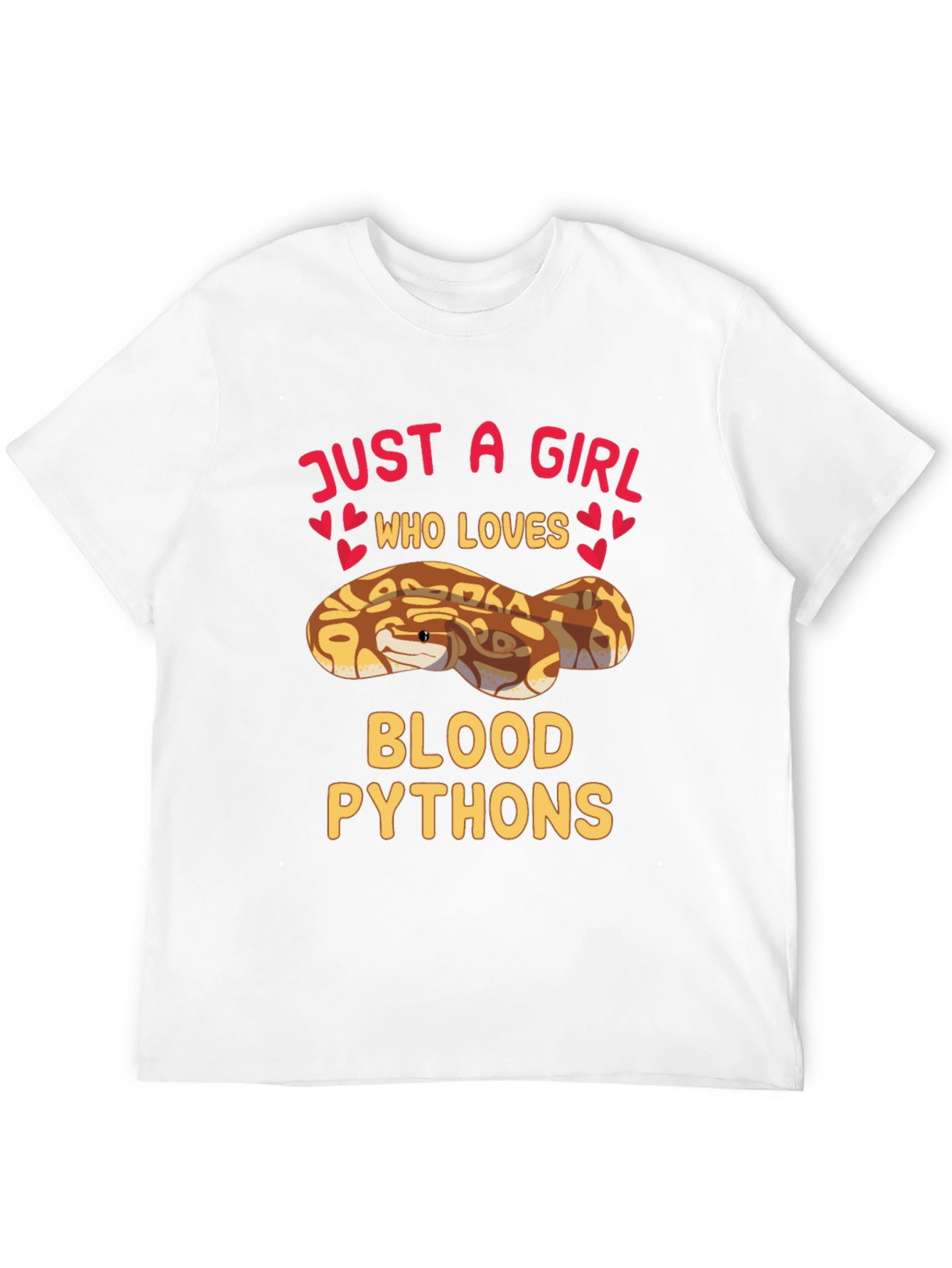 Just A Girl Who Loves Blood Pythons T-Shirt