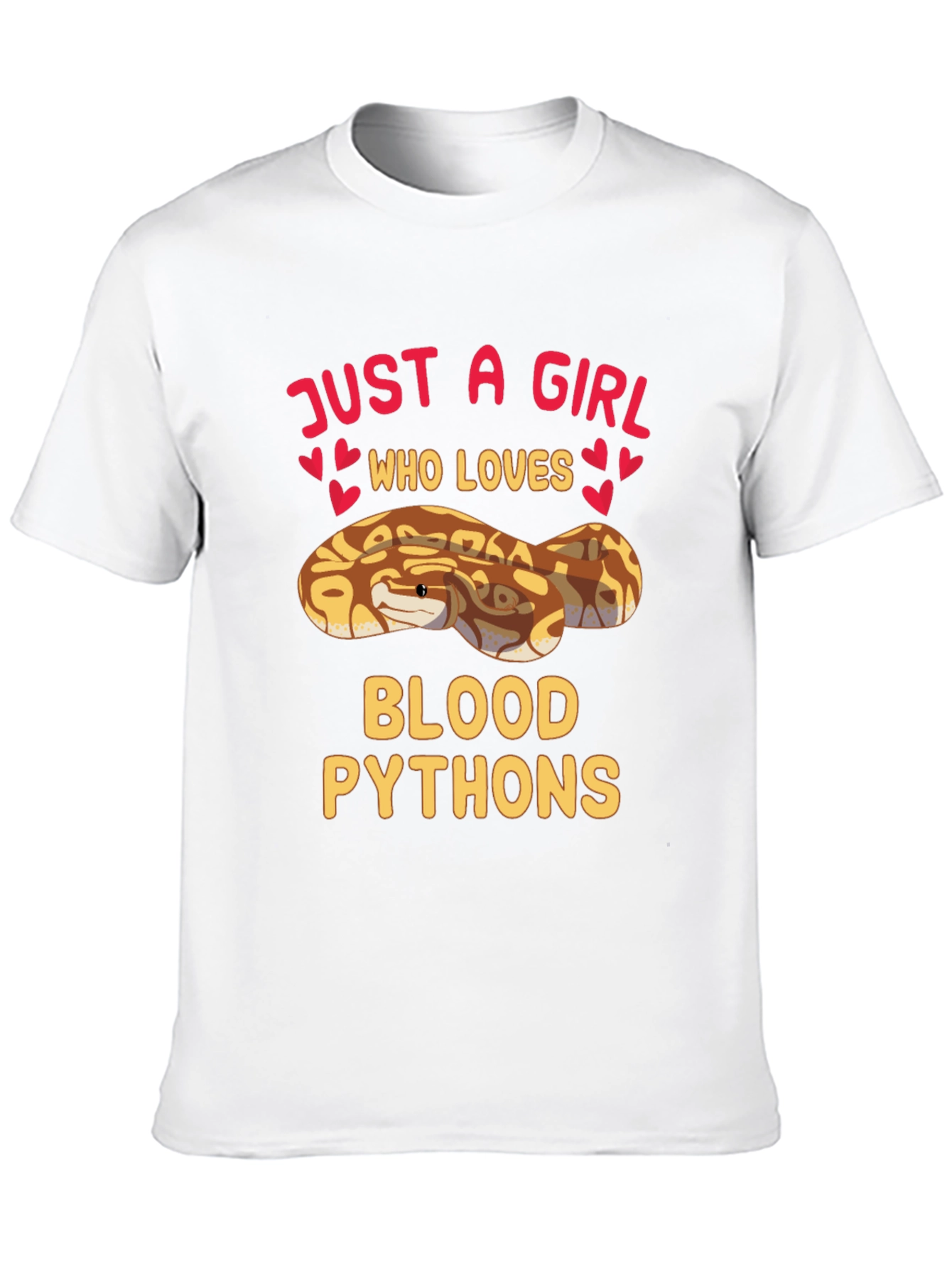 Just A Girl Who Loves Blood Pythons T-Shirt