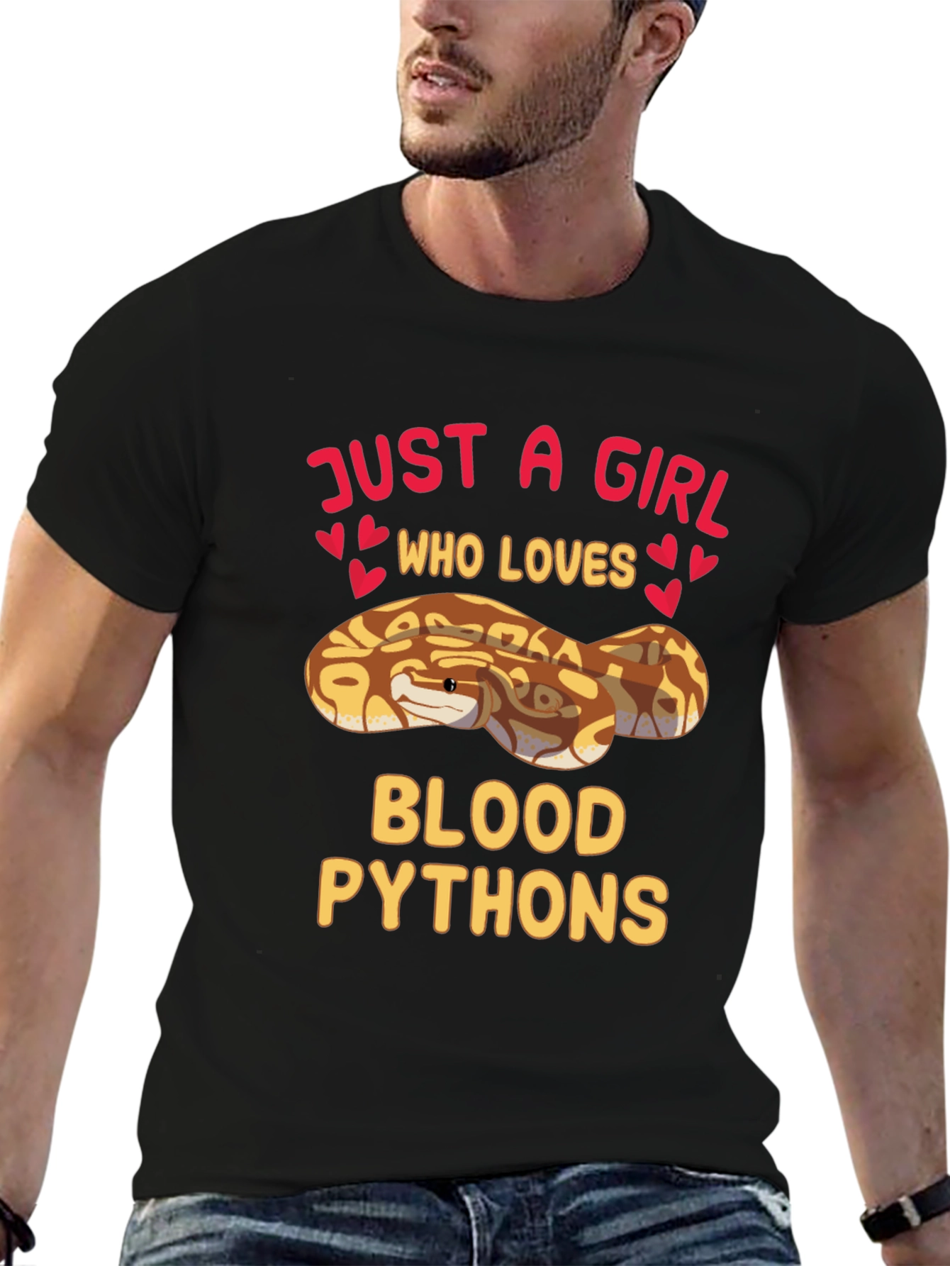 Just A Girl Who Loves Blood Pythons T-Shirt